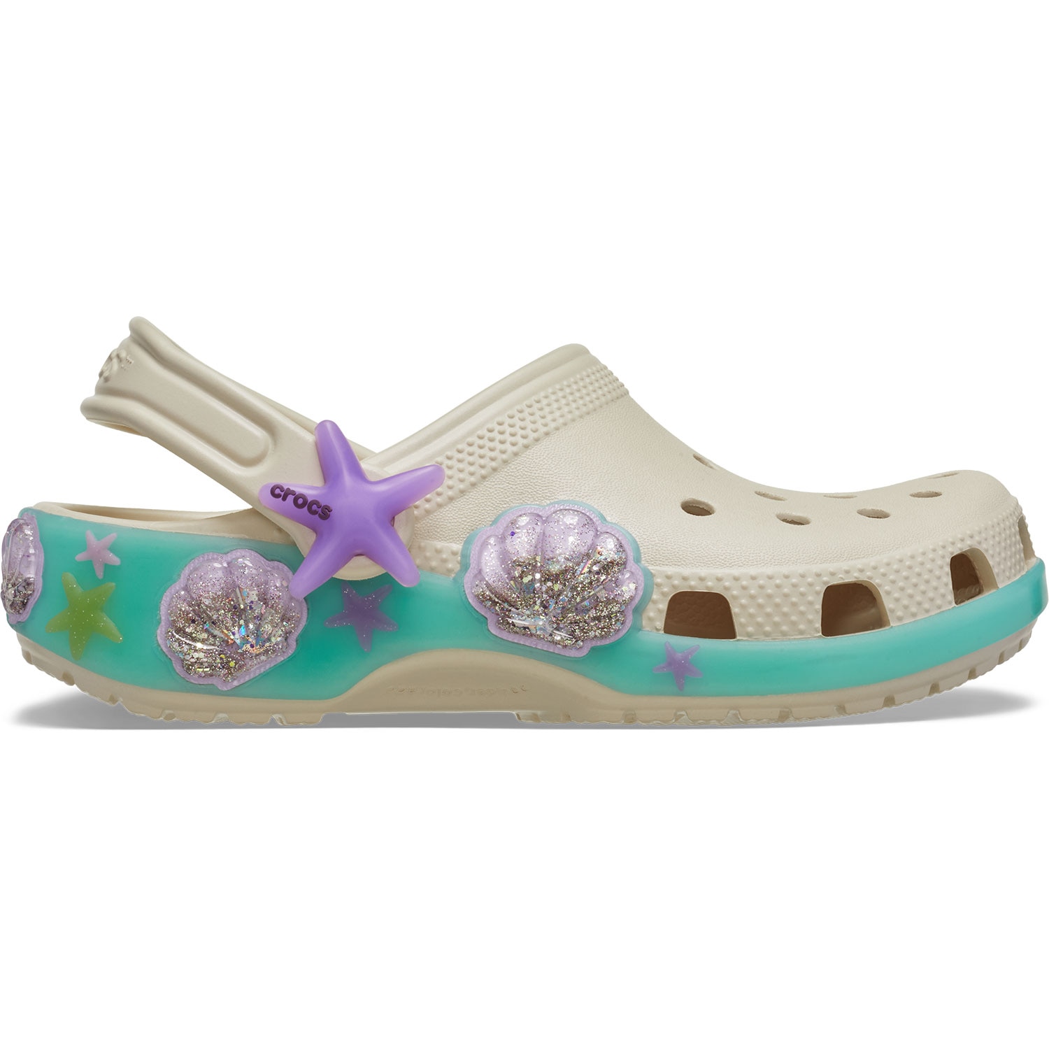 Imagem 0 de Socas Infantil Classic Sea Sparkle Shaker Clog K Crocs
