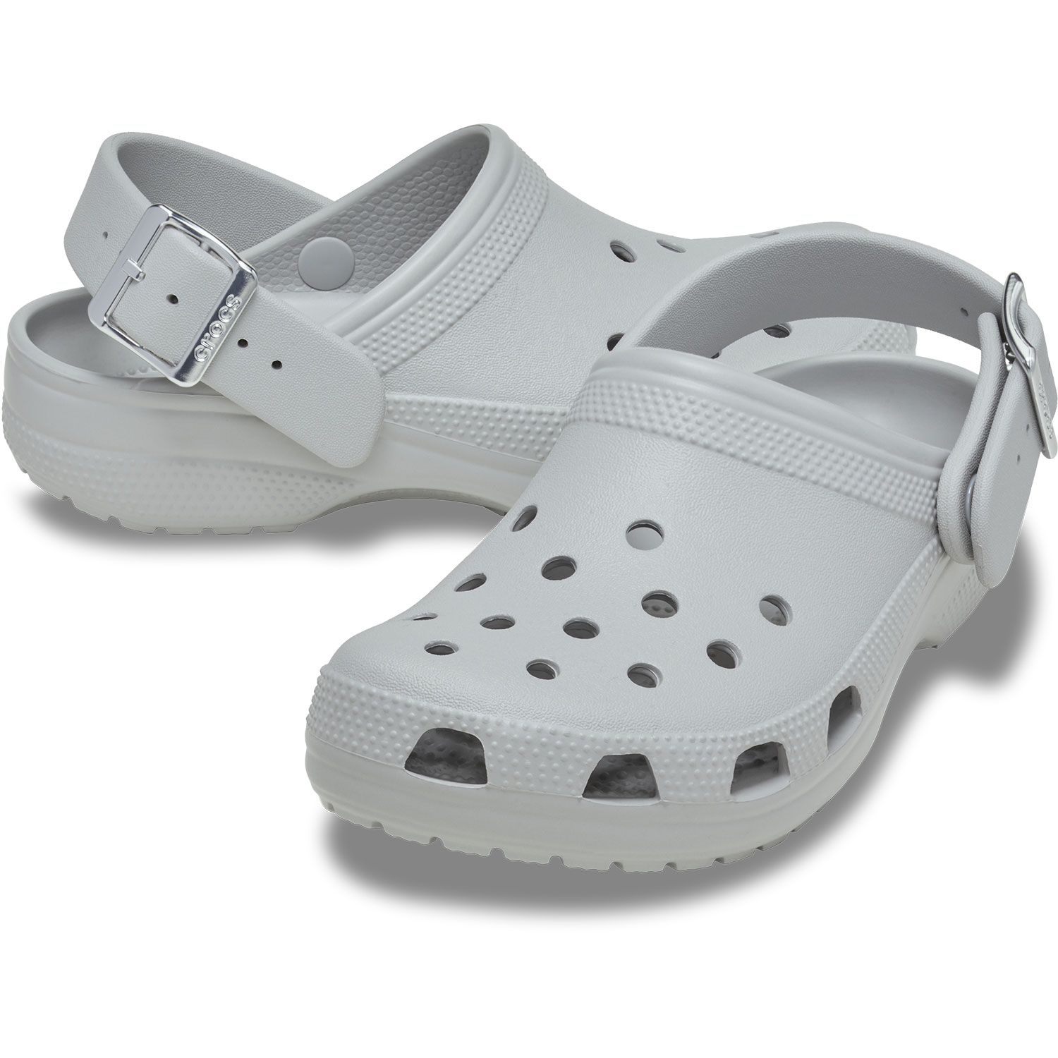 Socas Classic Metallic Buckle Clog U Crocs Cinzento-2