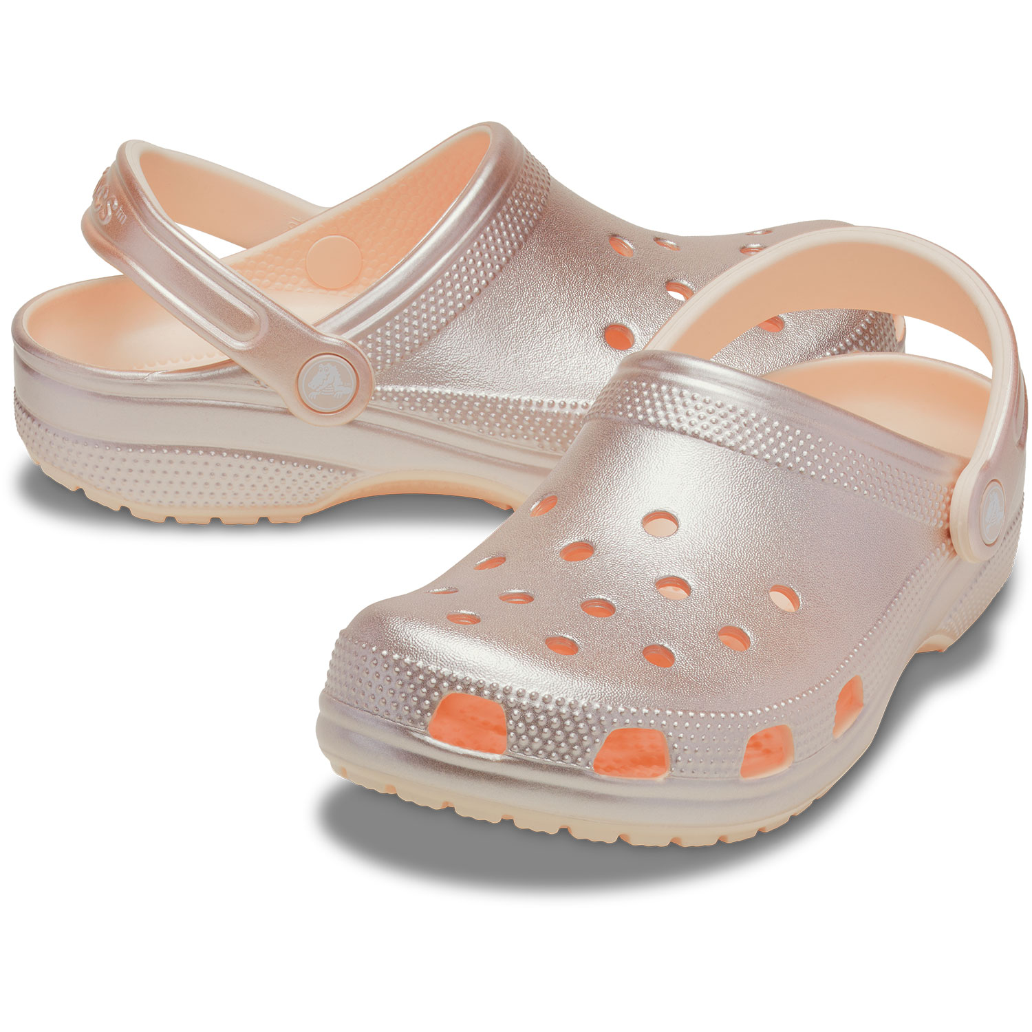 Socas Classic Tinted Metallic Clog U Crocs Ouro-2