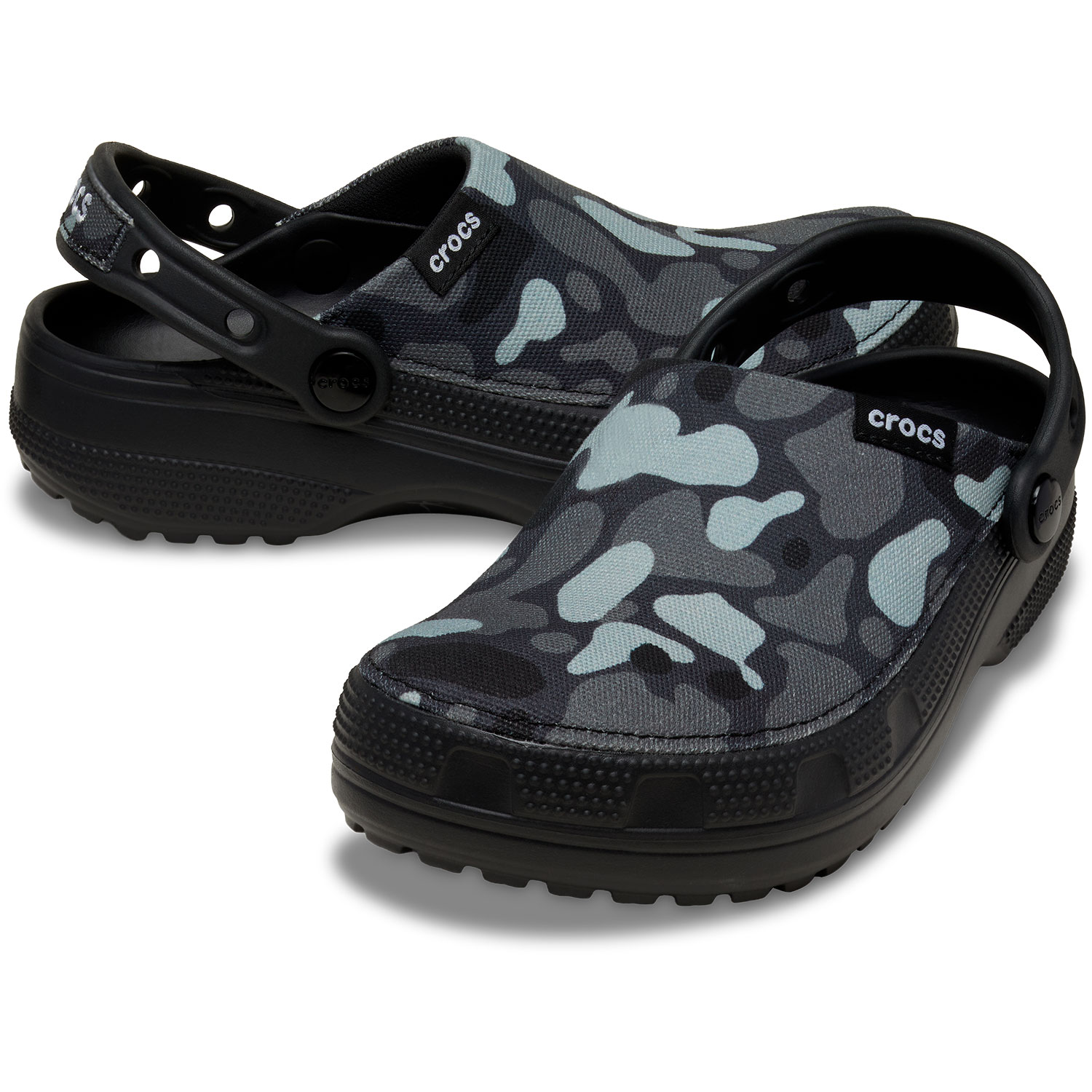Socas Classic Crafted Camo Clog U Crocs Preto-2