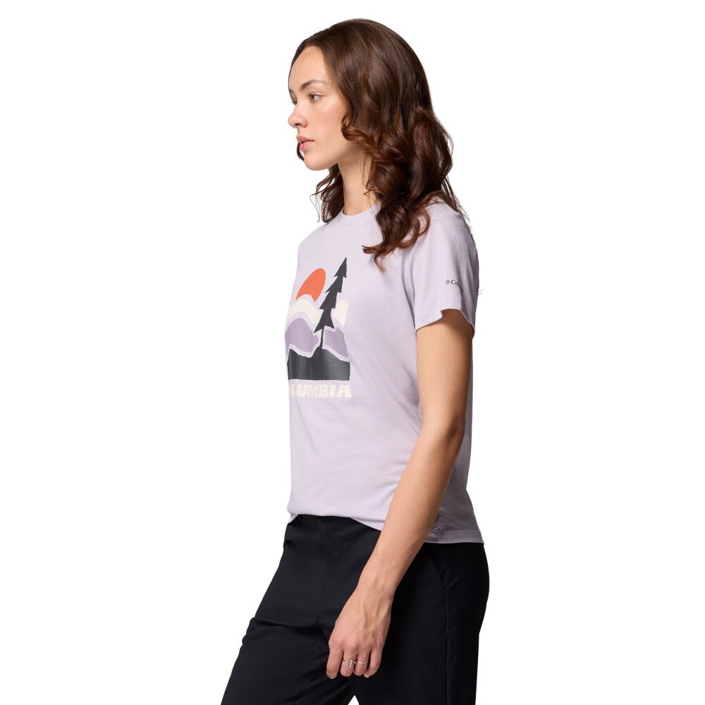 T-shirt de Manga Curta Ruby Springs™ Graphic Fitted Ss Columbia Lilás-3