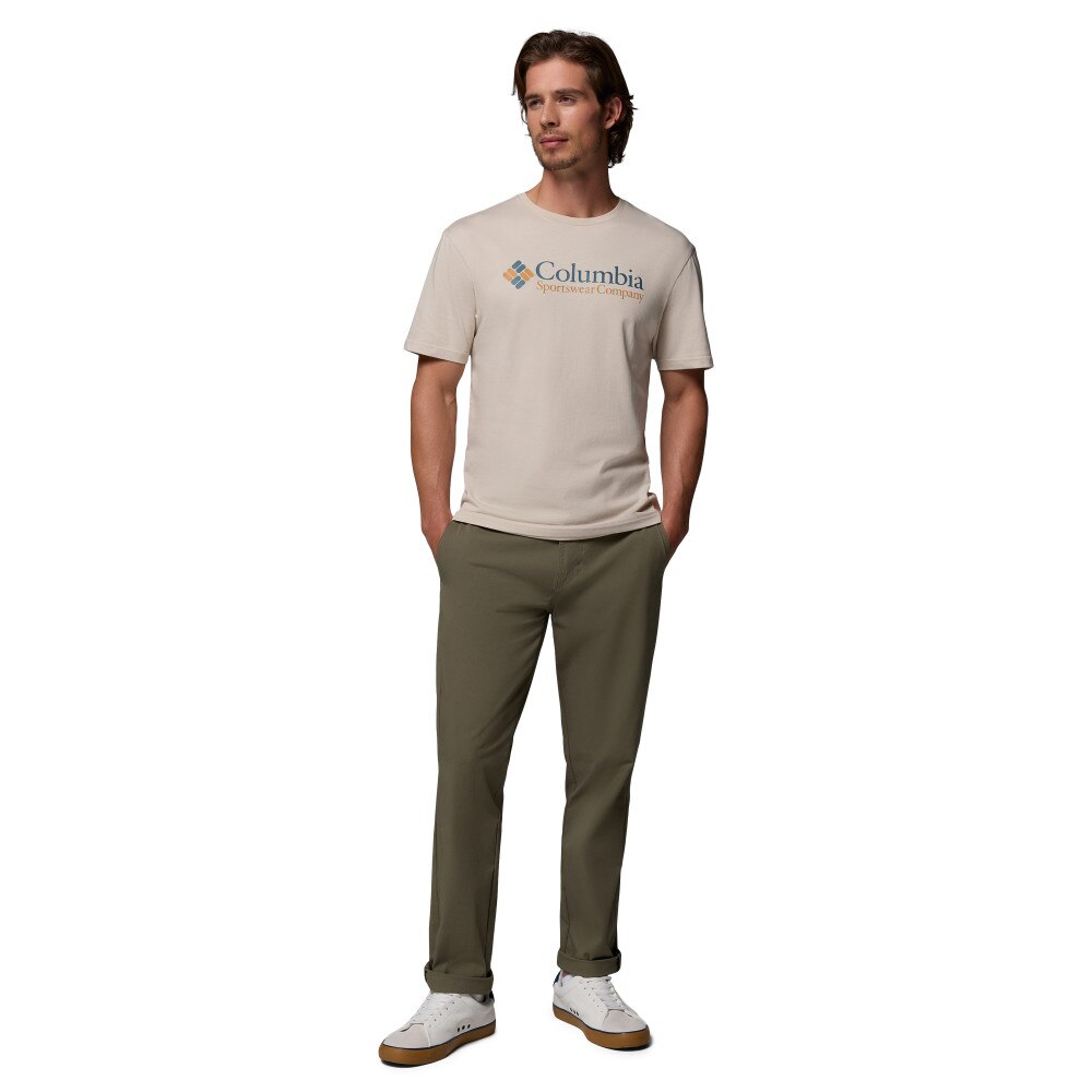 T-shirt Csc Basic Logo™ Columbia Bege-5