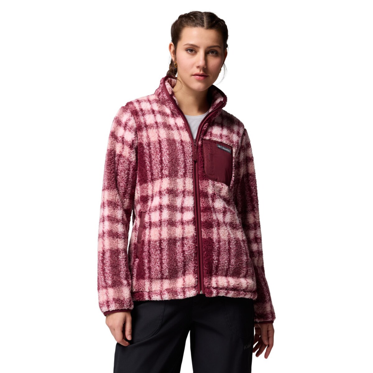 Forro Polar West Bend™ Print Columbia Vinho-1