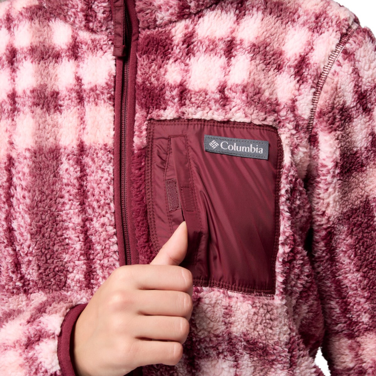 Forro Polar West Bend™ Print Columbia Vinho-6