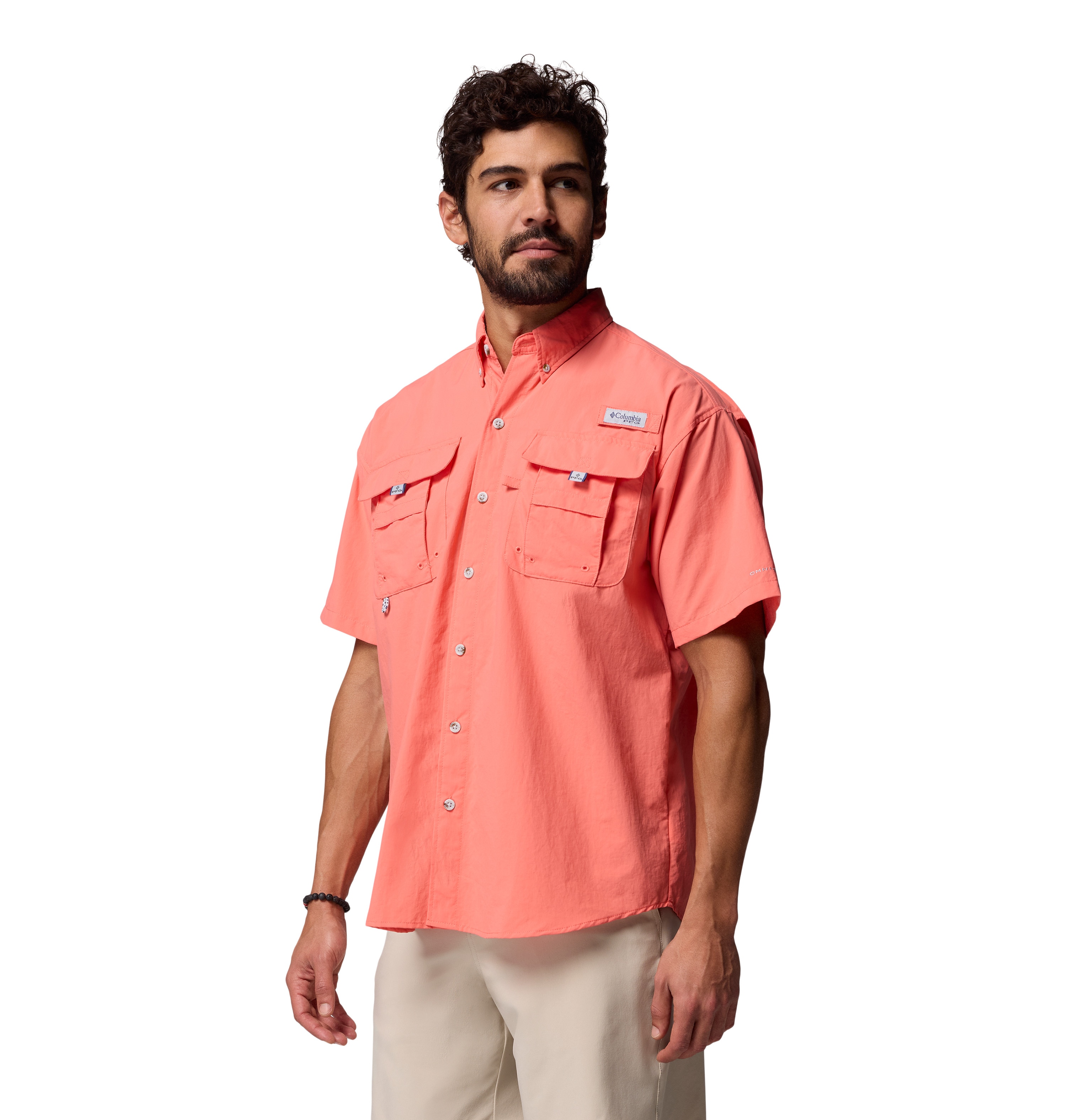 Camisa de Manga Curta Bahama™ Ii Columbia Coral-3