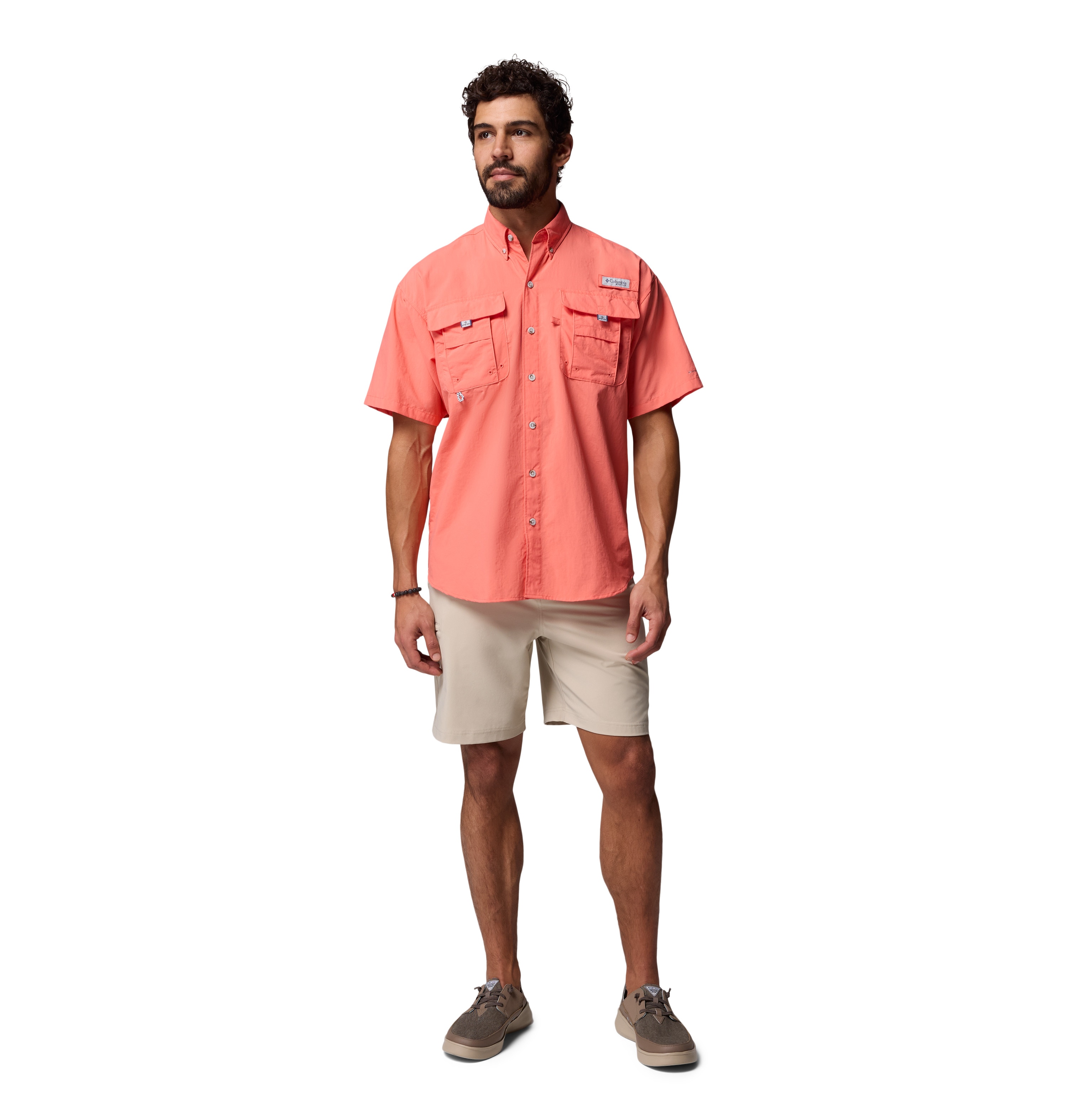 Camisa de Manga Curta Bahama™ Ii Columbia Coral-6