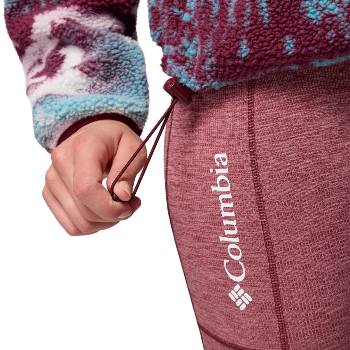 Forro Polar Helvetia™ Ii Printed Crop Columbia Vinho-5