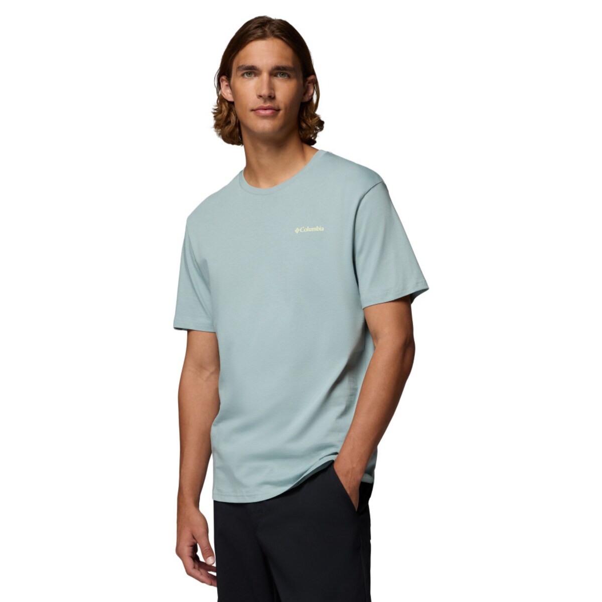 T-shirt de Manga Curta Barton Springs™ Columbia Azul-acinzentado-4
