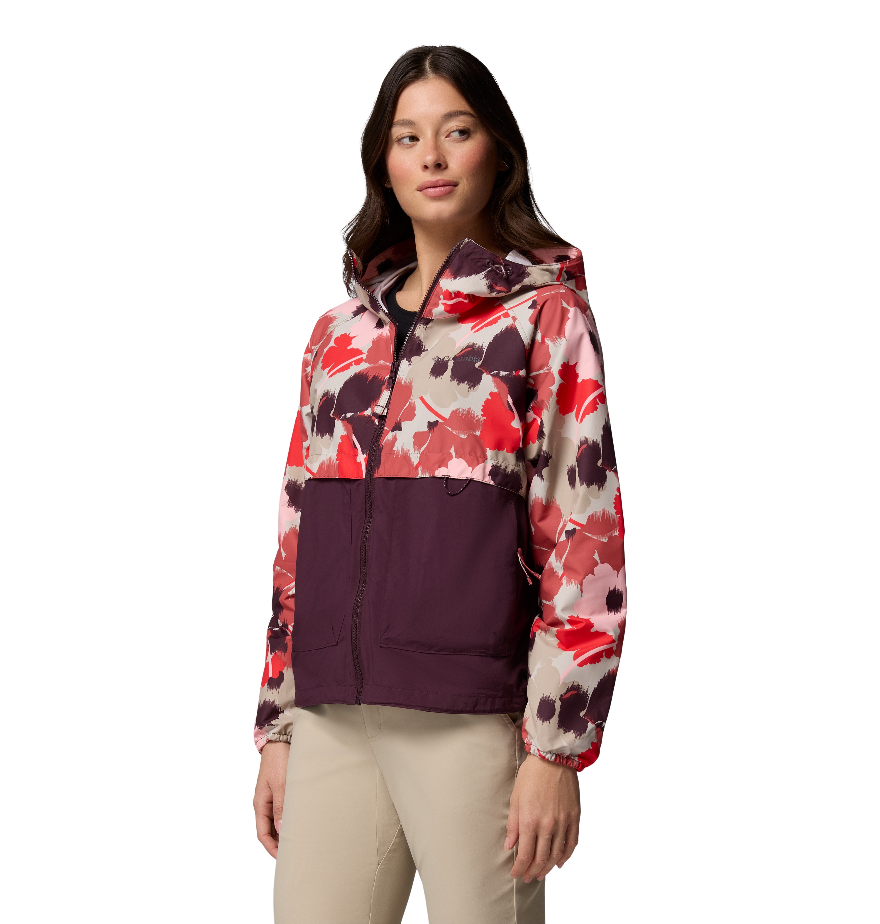 Casaco Corta-vento Spire Valley™ Printed Columbia Vermelho-4