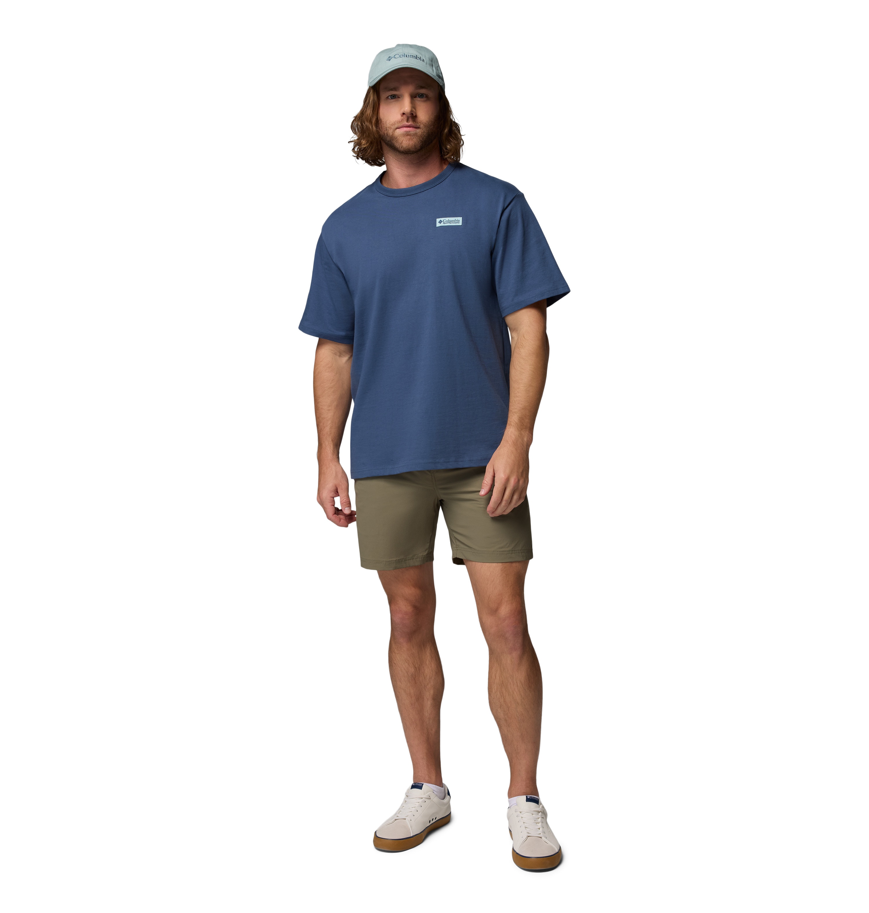 T-shirt de Manga Curta Csc™ Heavyweight Iconic Columbia Azul-fumado-5