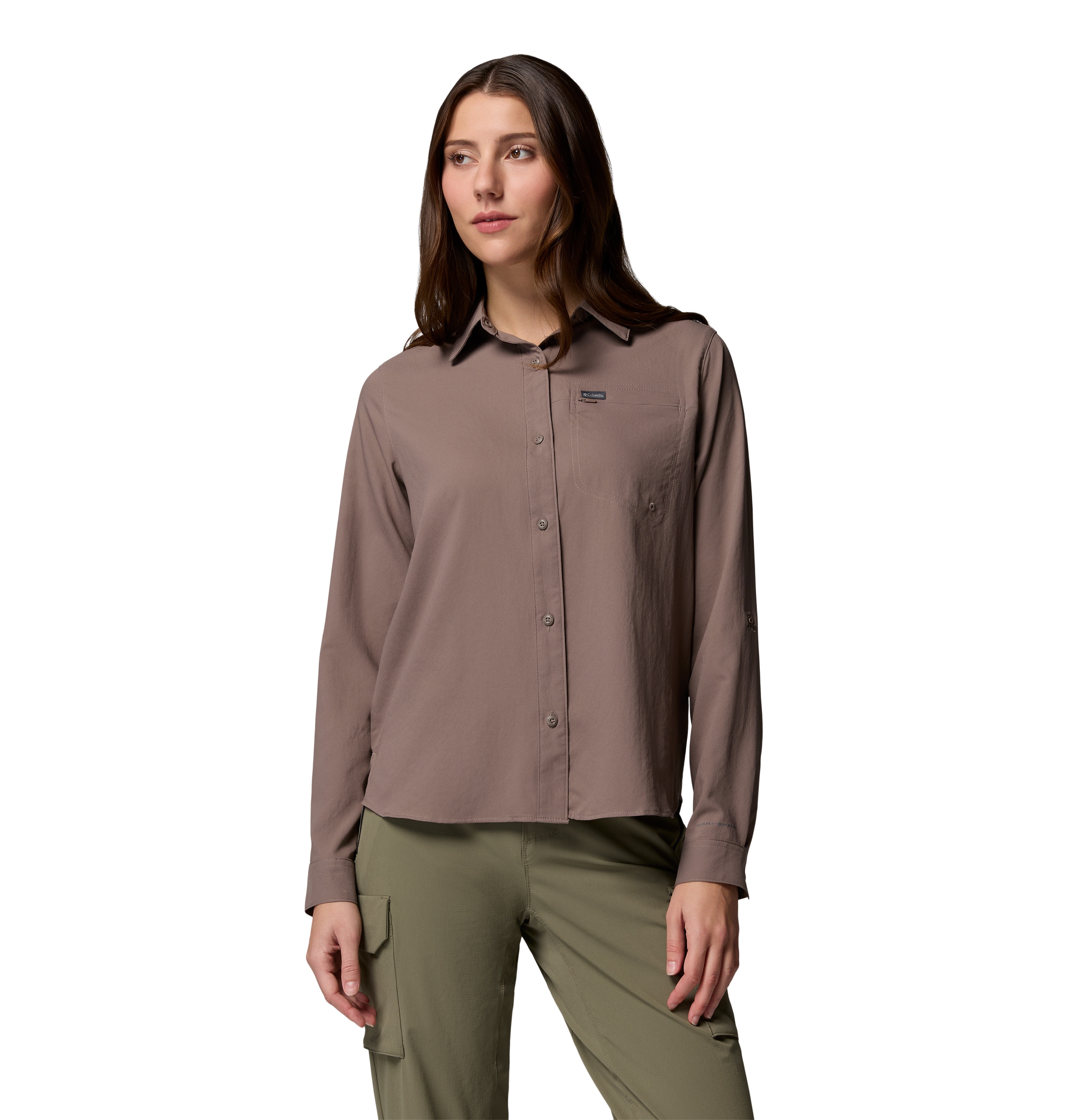 Camisa de Manga Comprida Silver Ridge™ Utility Ii Columbia Taupe-1