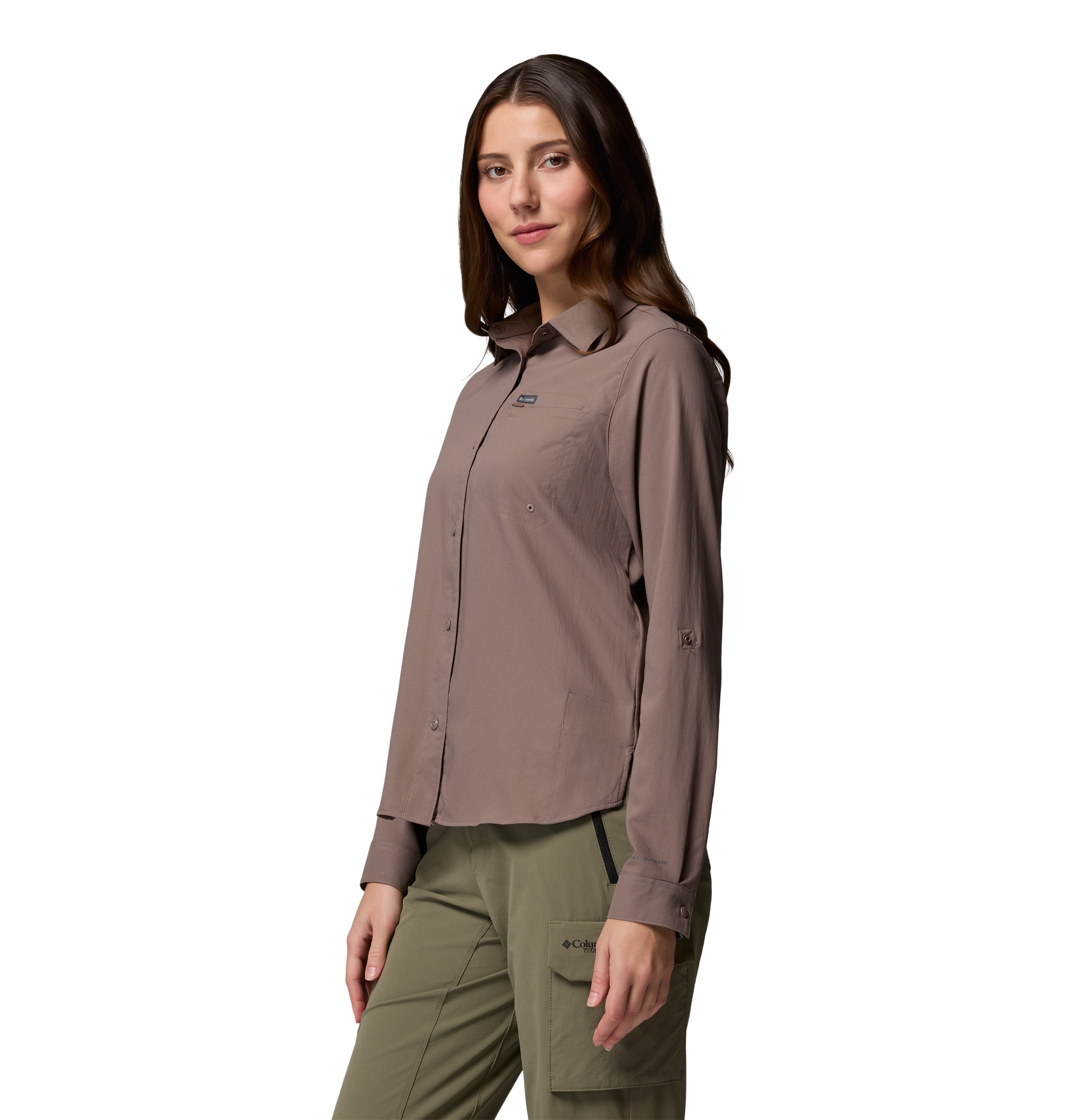 Camisa de Manga Comprida Silver Ridge™ Utility Ii Columbia Taupe-4