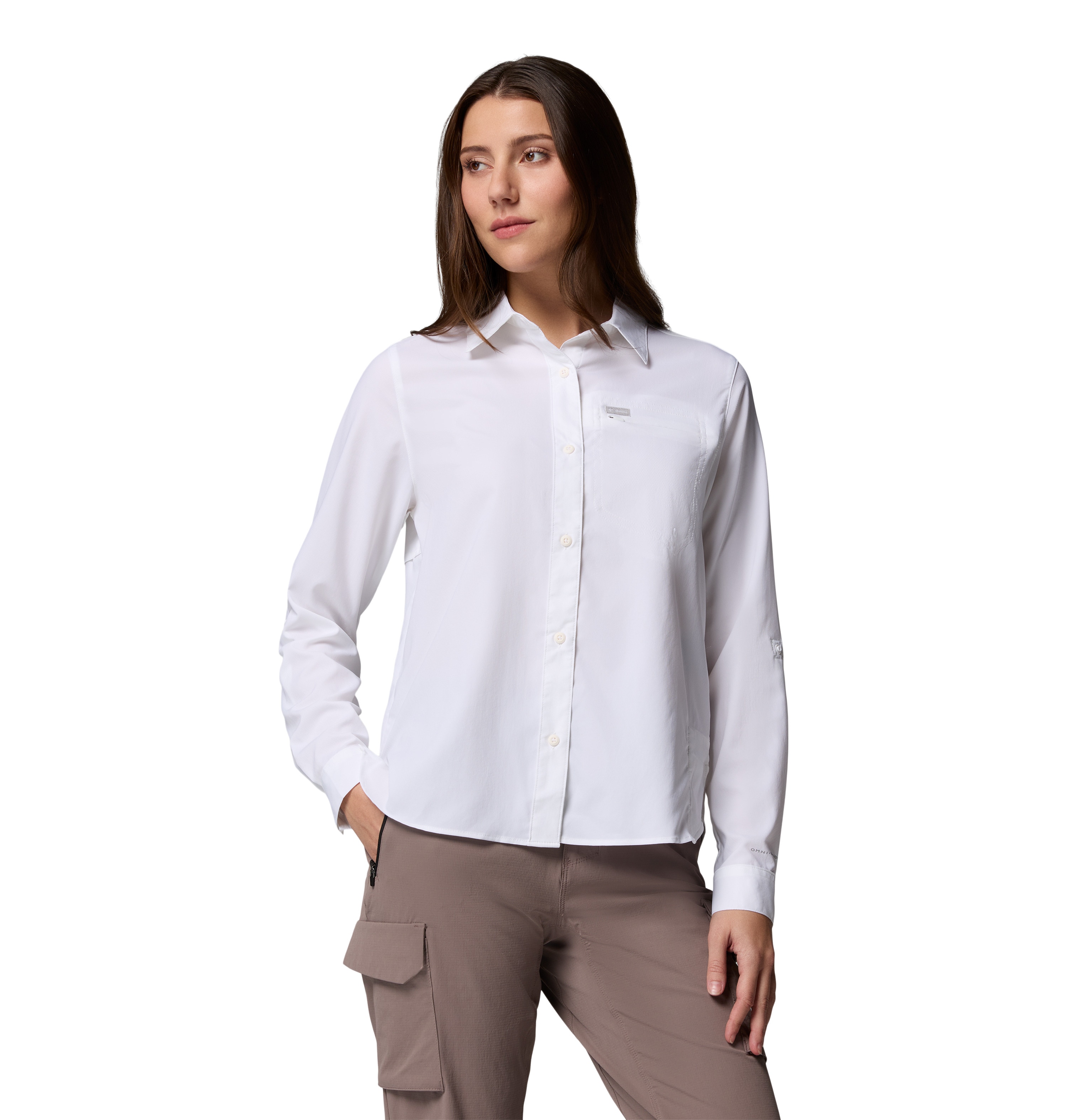 Camisa de Manga Comprida Silver Ridge™ Utility Ii Columbia Branco-1