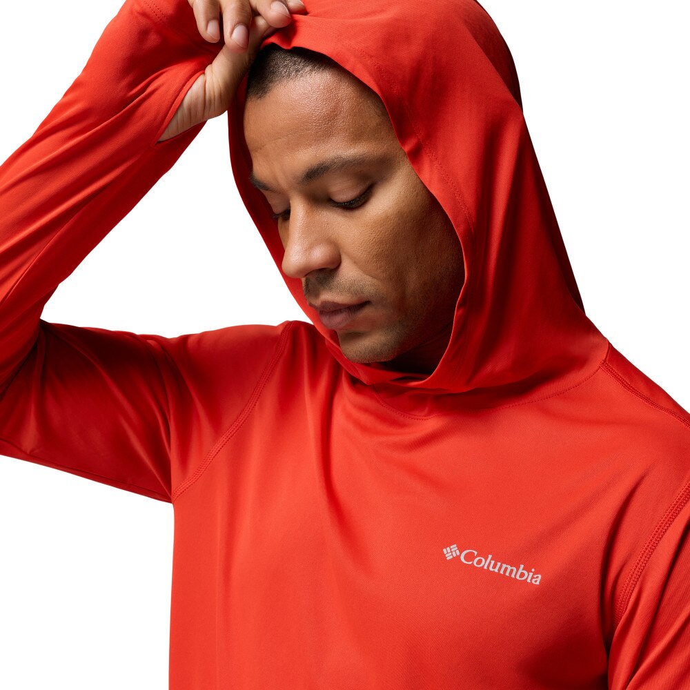 T-shirt de Manga Comprida Zero Rules™ Light Hoodie Columbia Coral-4