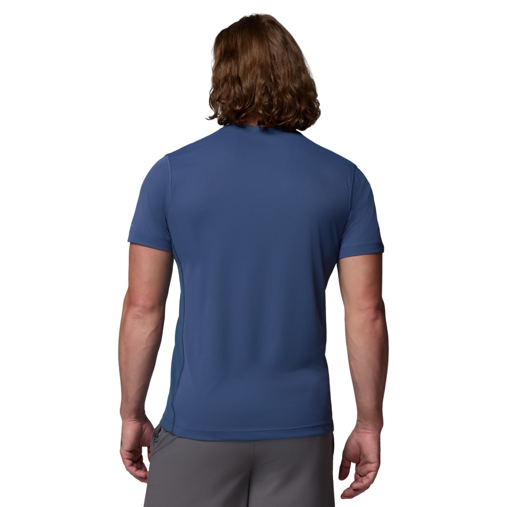 T-shirt de Manga Curta Zero Rules™ Light Crew Columbia Azul-fumado-2