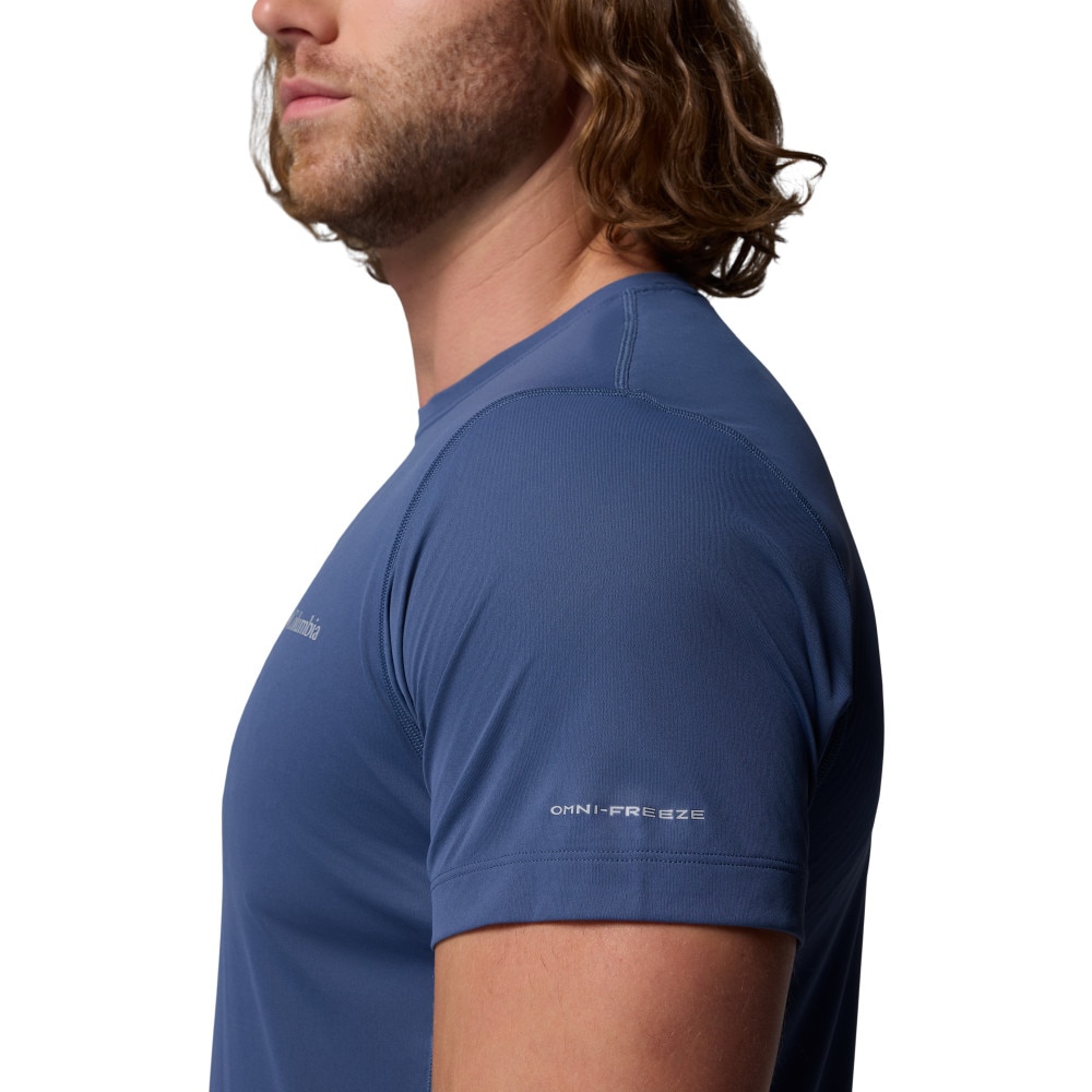 T-shirt de Manga Curta Zero Rules™ Light Crew Columbia Azul-fumado-6