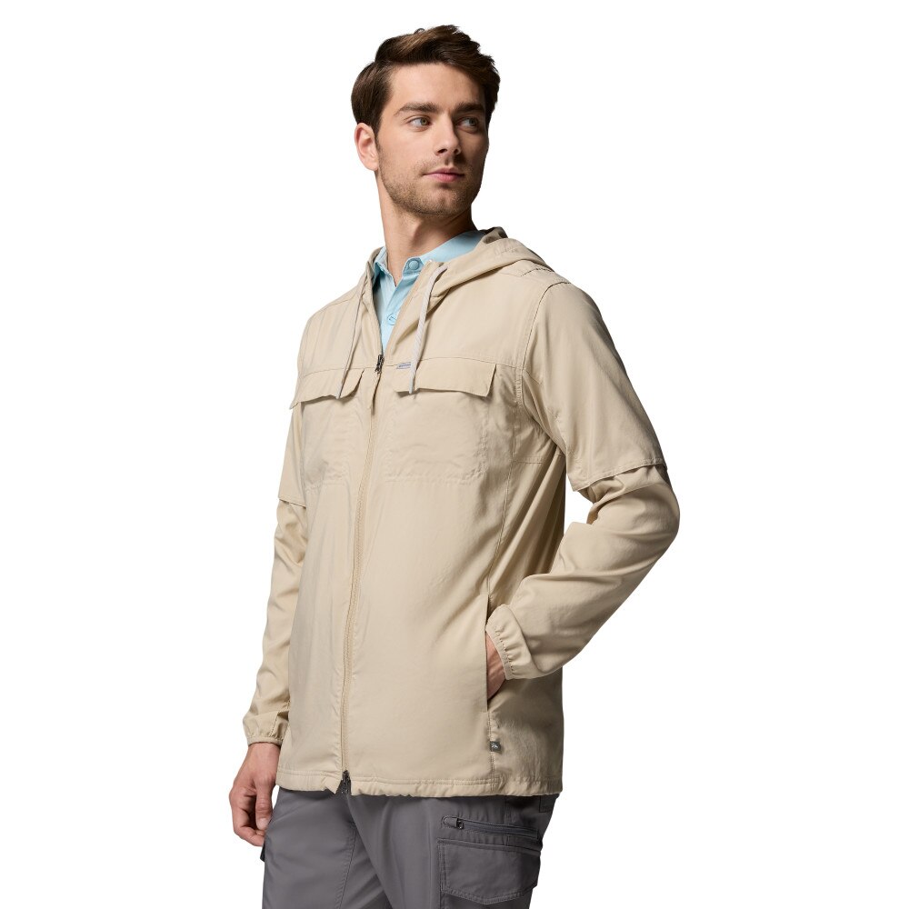 Camisa de Manga Comprida Skien Valley™ Hooded Columbia Bege-3