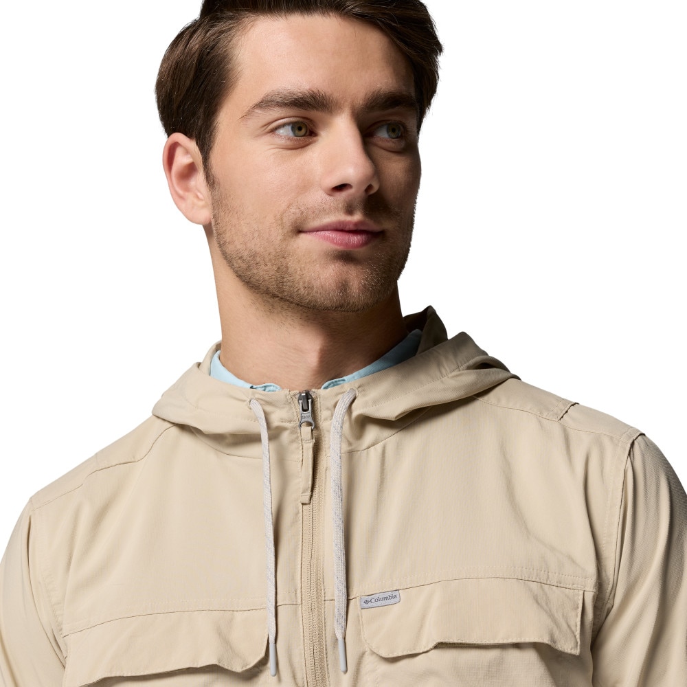 Camisa de Manga Comprida Skien Valley™ Hooded Columbia Bege-5