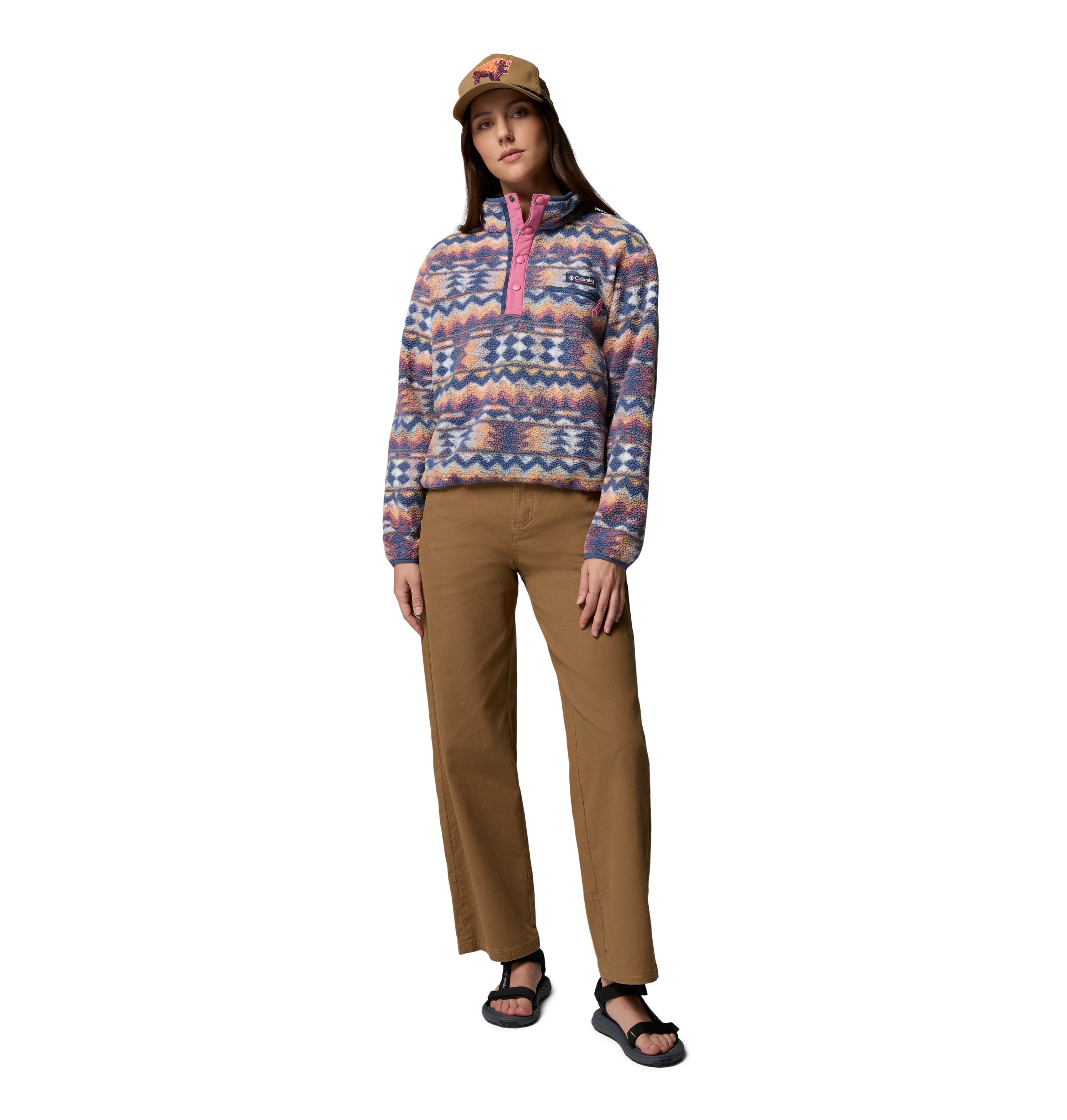 Forro Polar Helvetia™ Ii Printed Cropped Columbia Multicolor-4