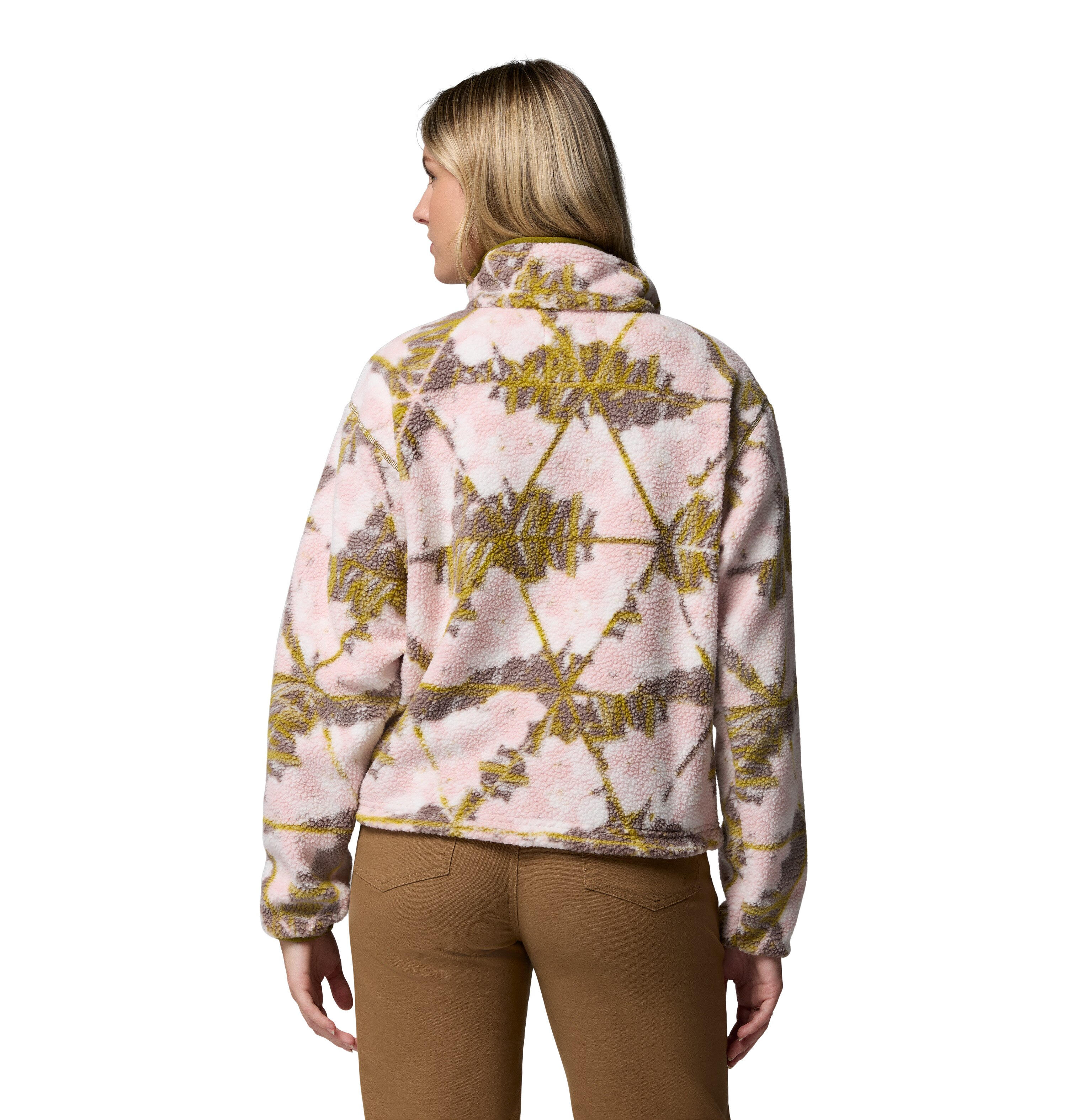 Forro Polar Helvetia™ Ii Printed Cropped Columbia Rosa-pastel-2