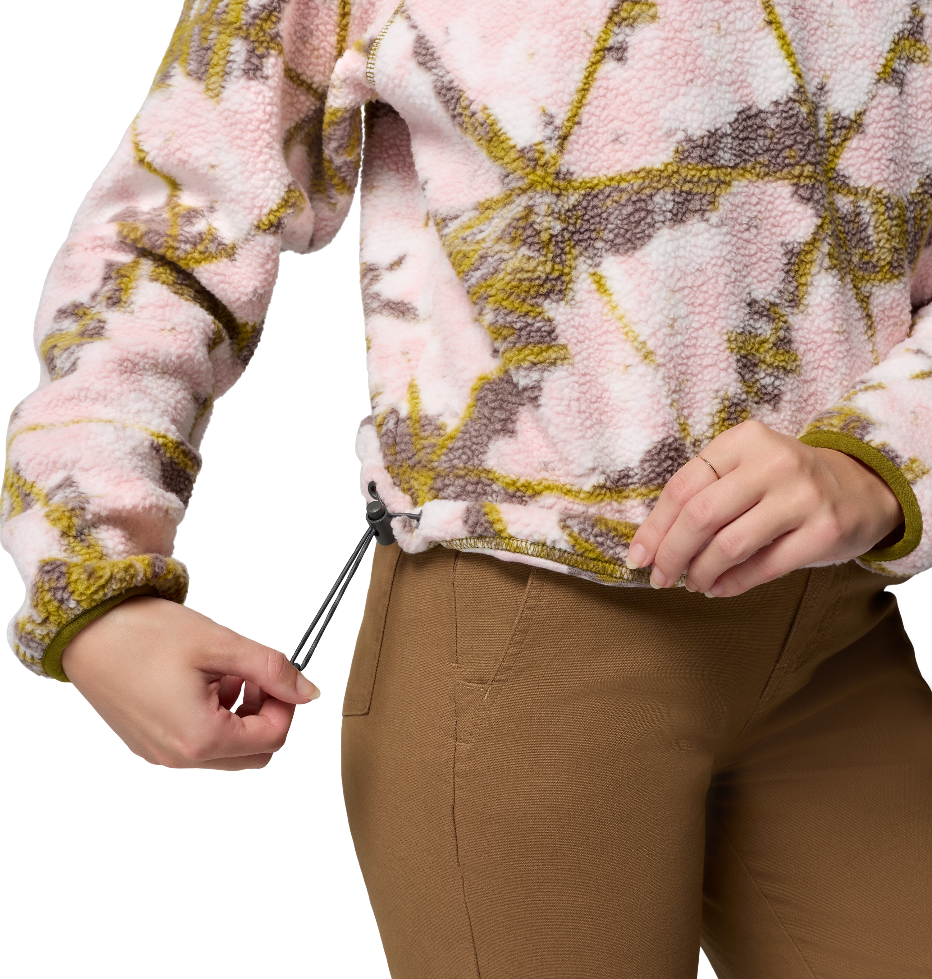 Forro Polar Helvetia™ Ii Printed Cropped Columbia Rosa-pastel-6