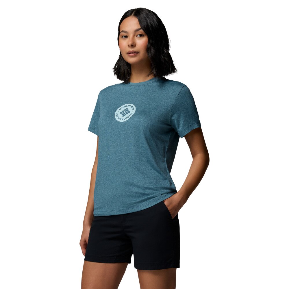 T-shirt de Manga Curta Parsons Point™ Ss Graphic Columbia Azul-turquesa-3