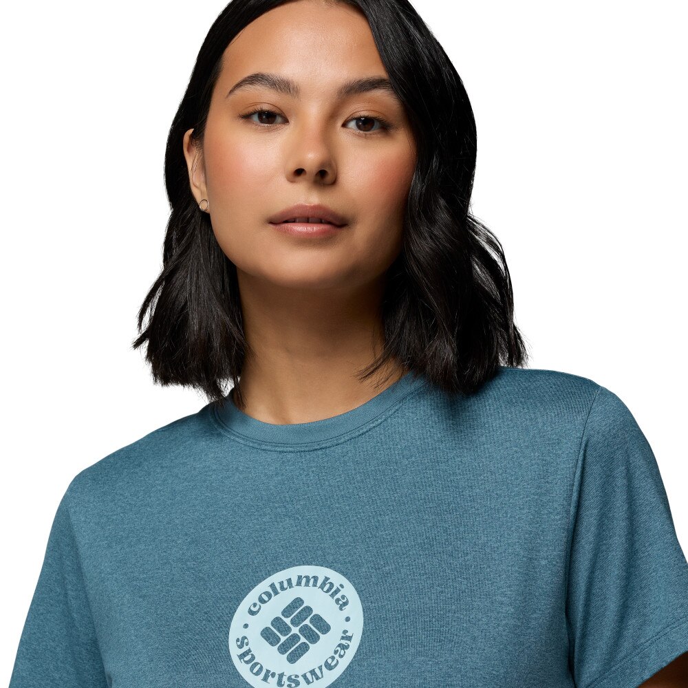 T-shirt de Manga Curta Parsons Point™ Ss Graphic Columbia Azul-turquesa-4