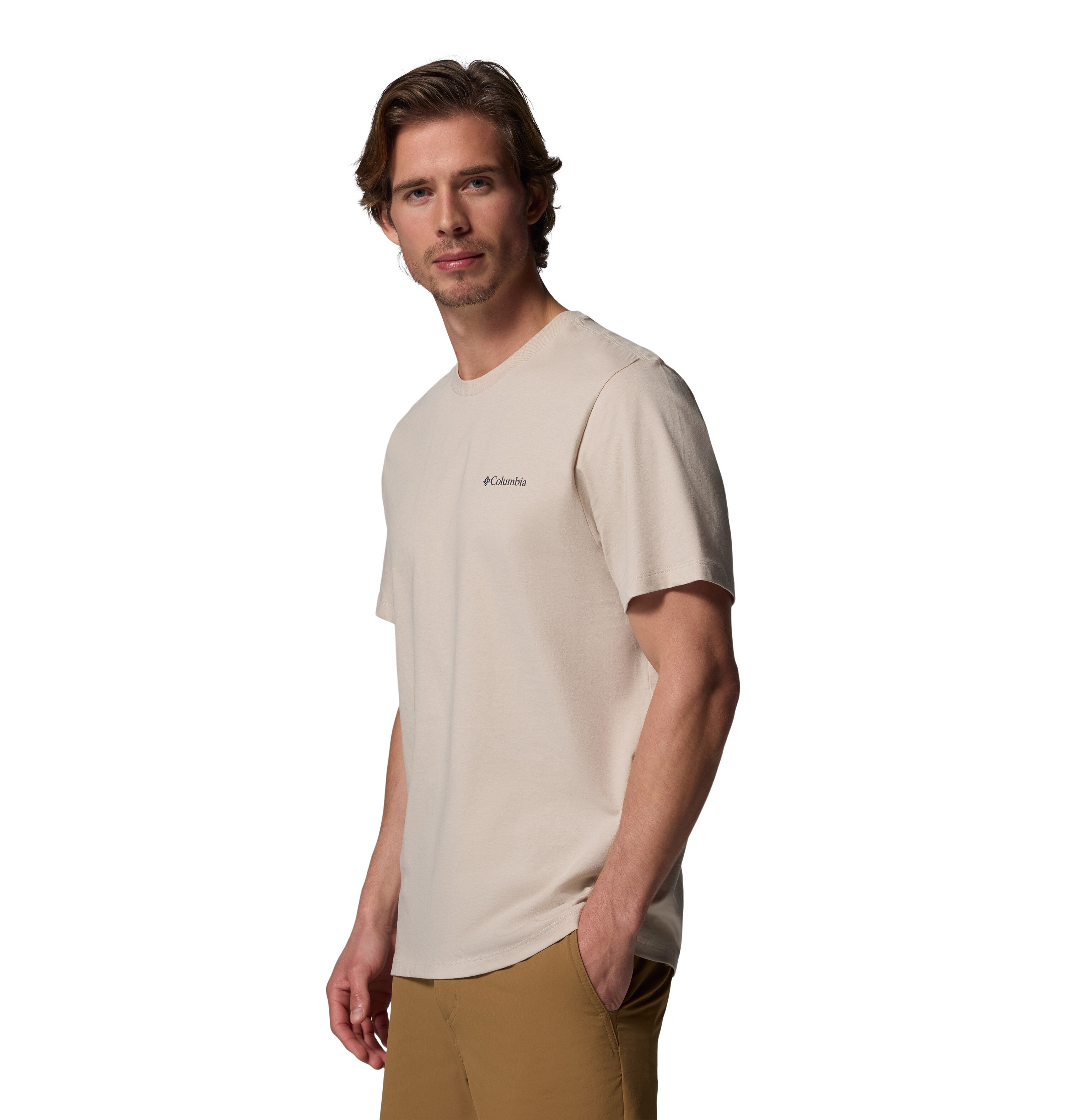 T-shirt de Manga Curta Csc™ Logo Back Columbia Areia-6
