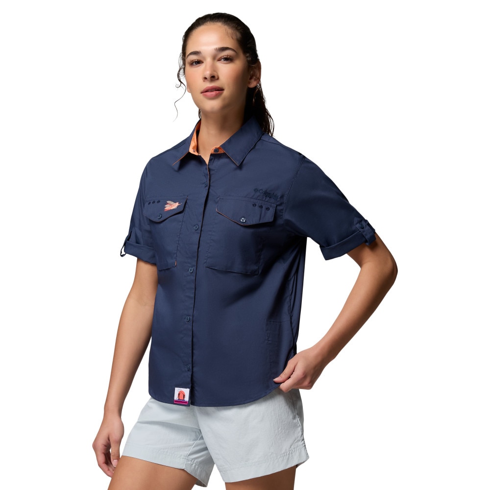 Camisa de Manga Curta Bonefish Flats™ Columbia Azul-escuro-3