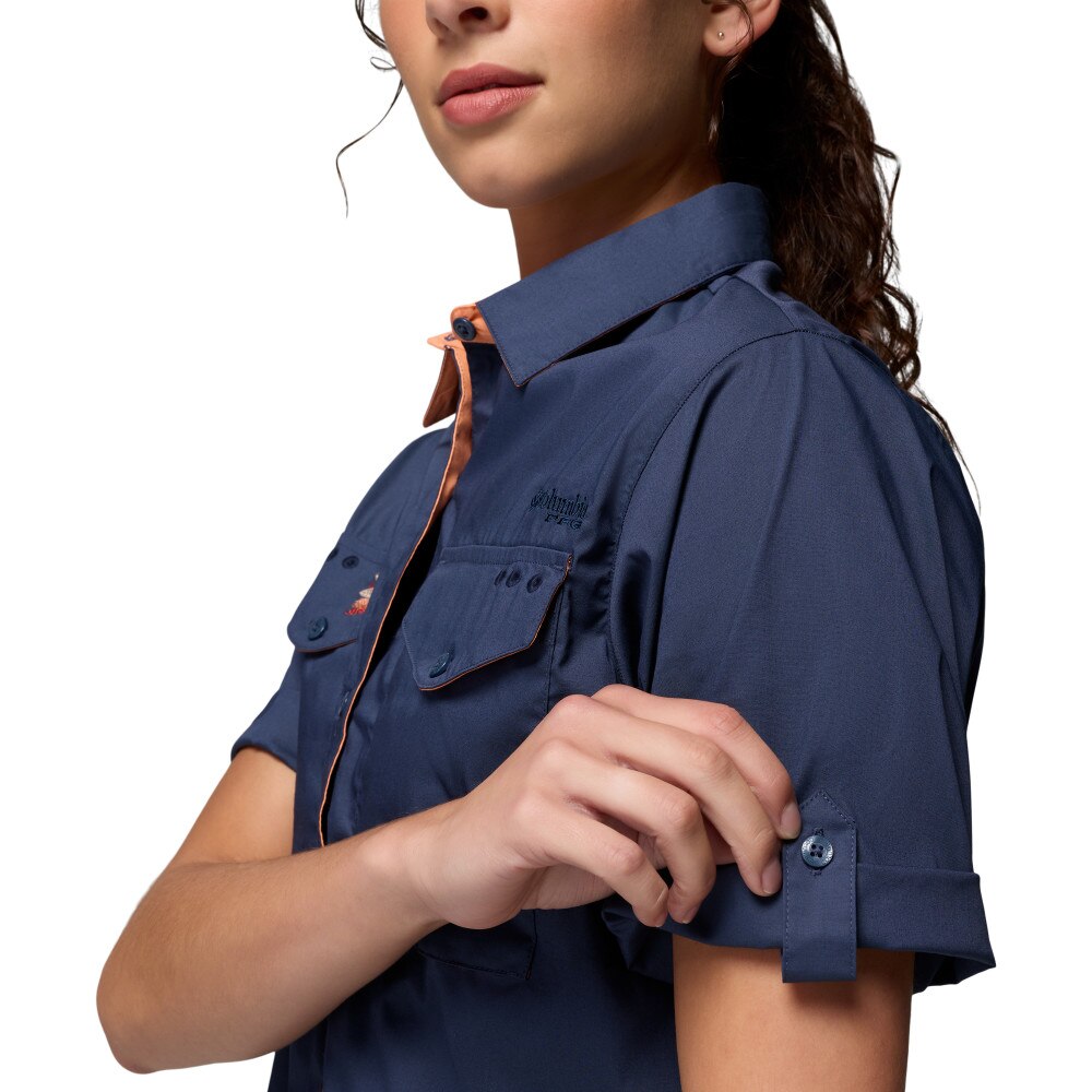 Camisa de Manga Curta Bonefish Flats™ Columbia Azul-escuro-5