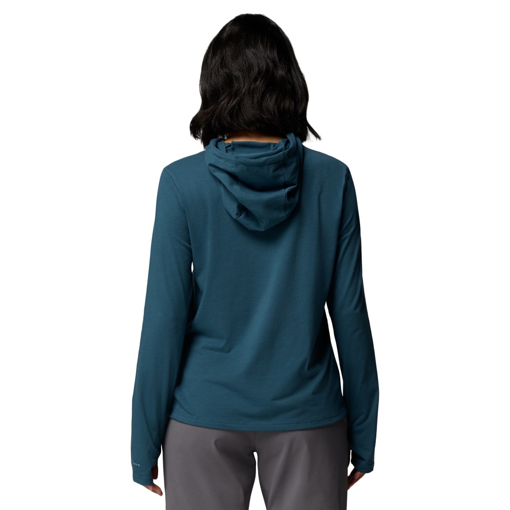 T-shirt de Manga Comprida Eu Sun Trek™ Hoodie Columbia Azul-turquesa-2