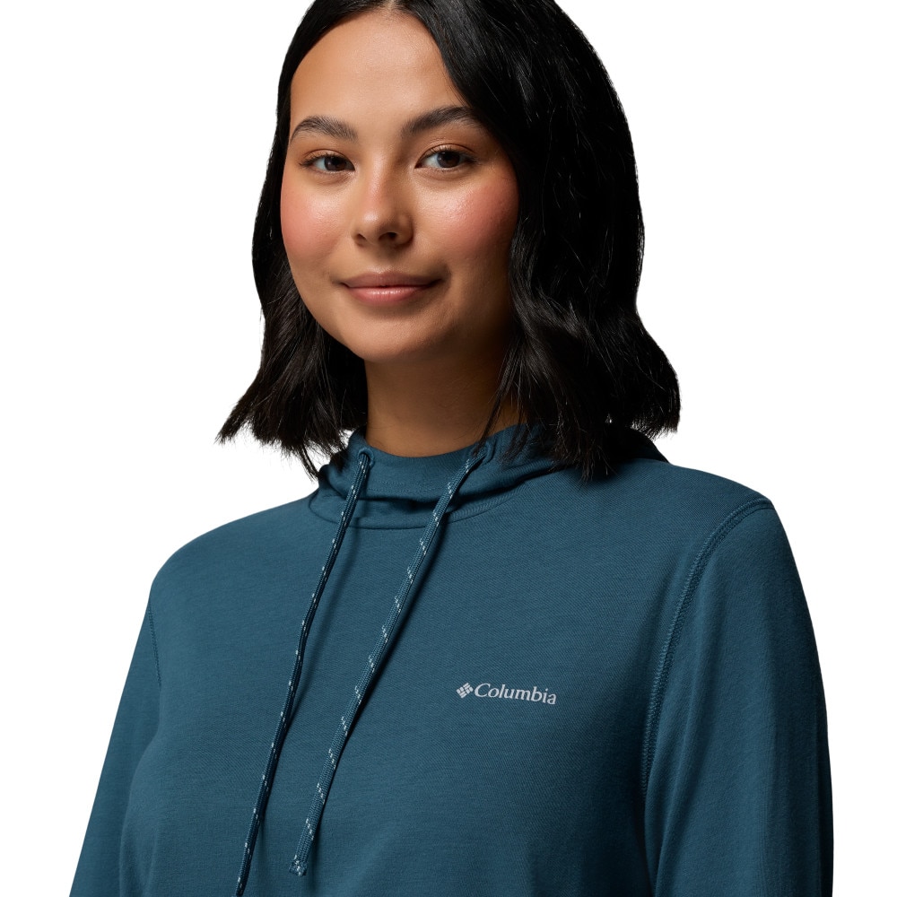 T-shirt de Manga Comprida Eu Sun Trek™ Hoodie Columbia Azul-turquesa-4