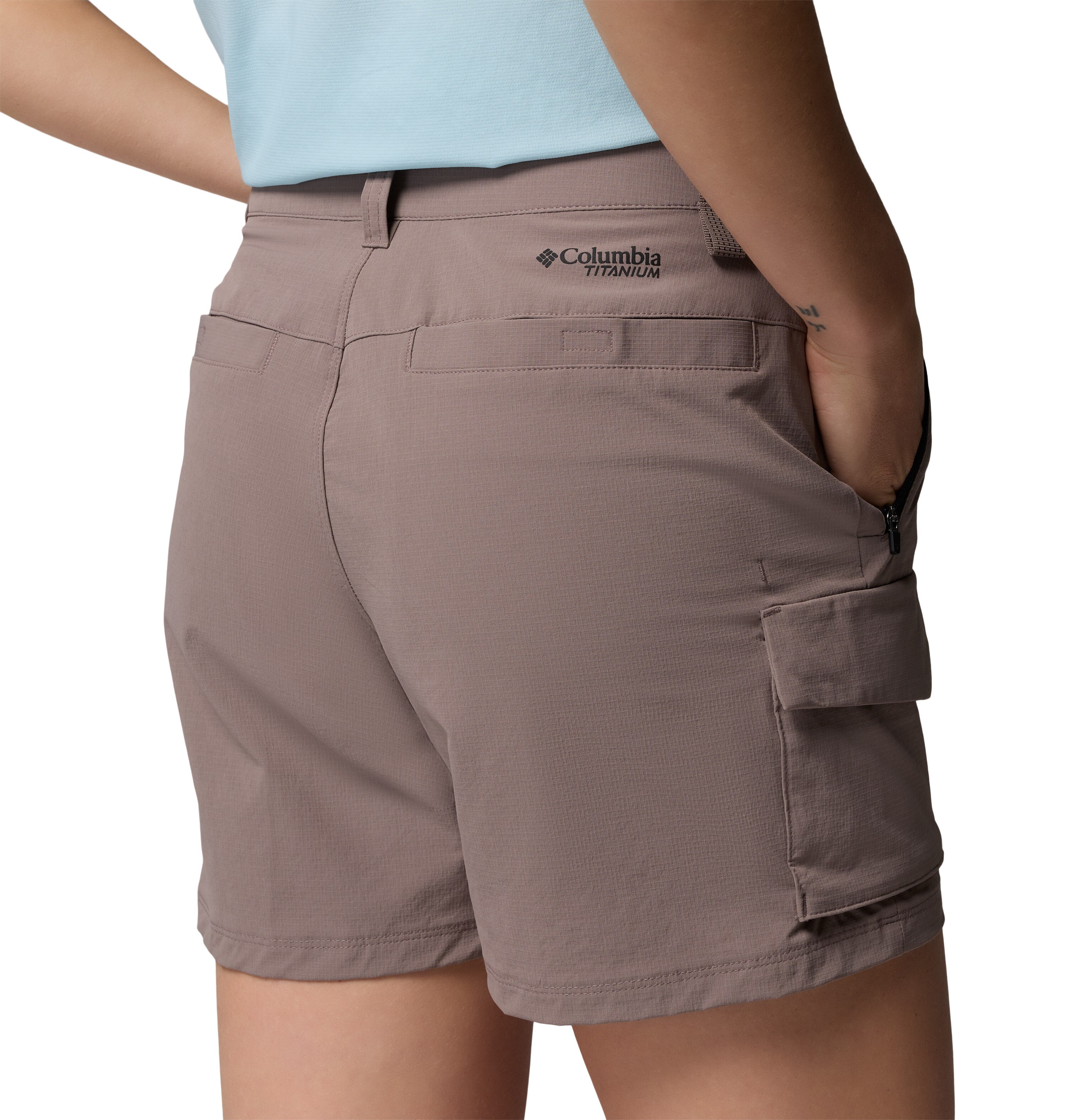 Calças Curtas de Caminhada Silver Ridge™ Elite Columbia Taupe-4