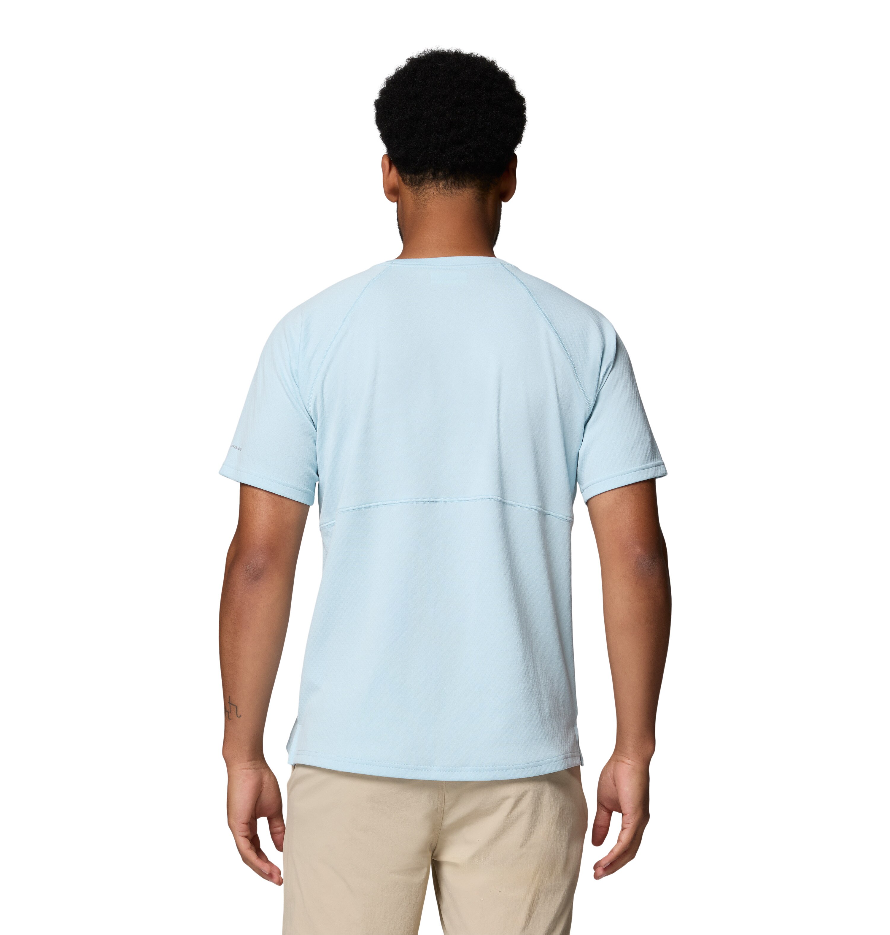 T-shirt de Manga Curta Alpine Chill™ Pro Crew Columbia Azul-claro-2