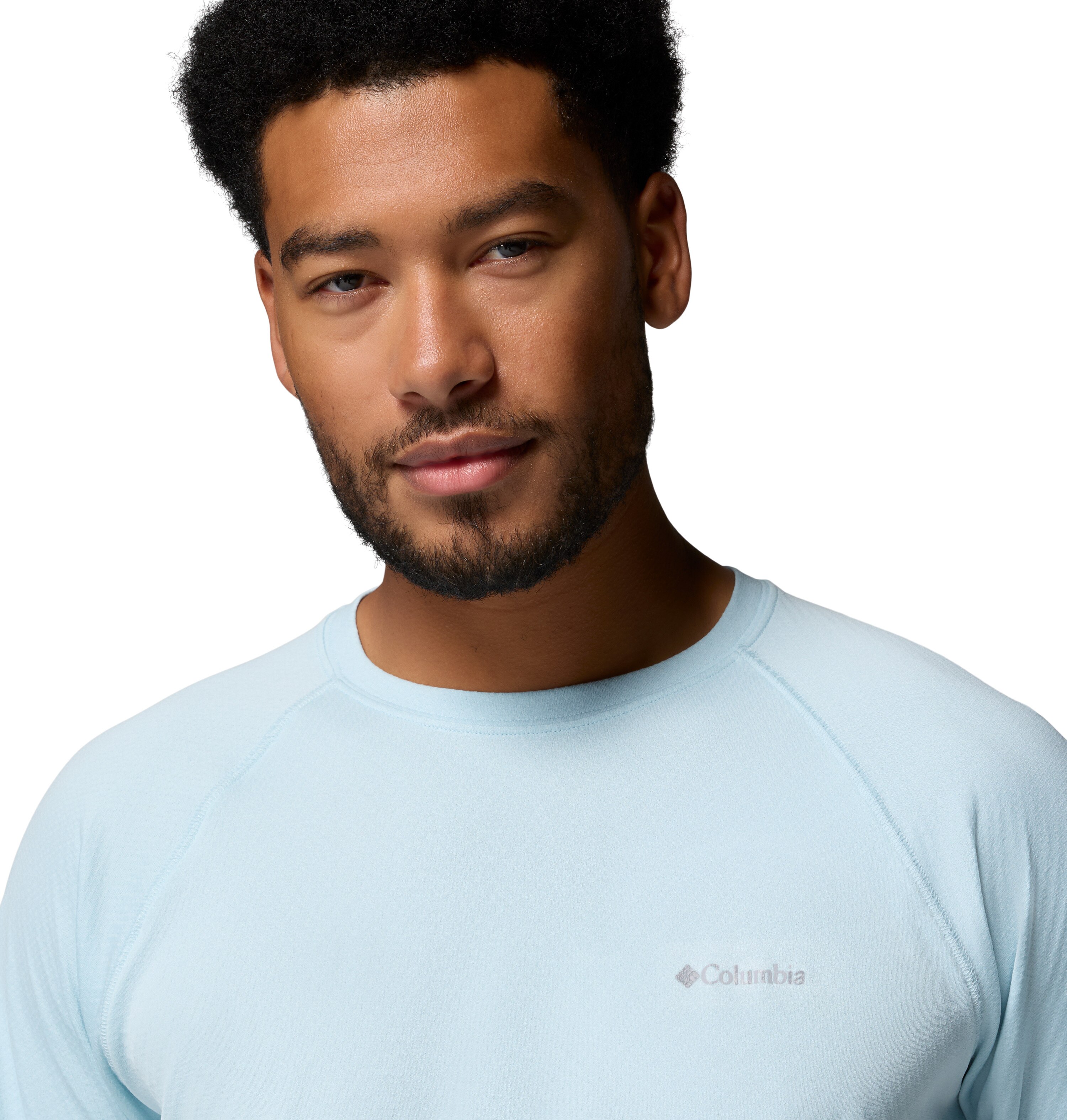 T-shirt de Manga Curta Alpine Chill™ Pro Crew Columbia Azul-claro-3