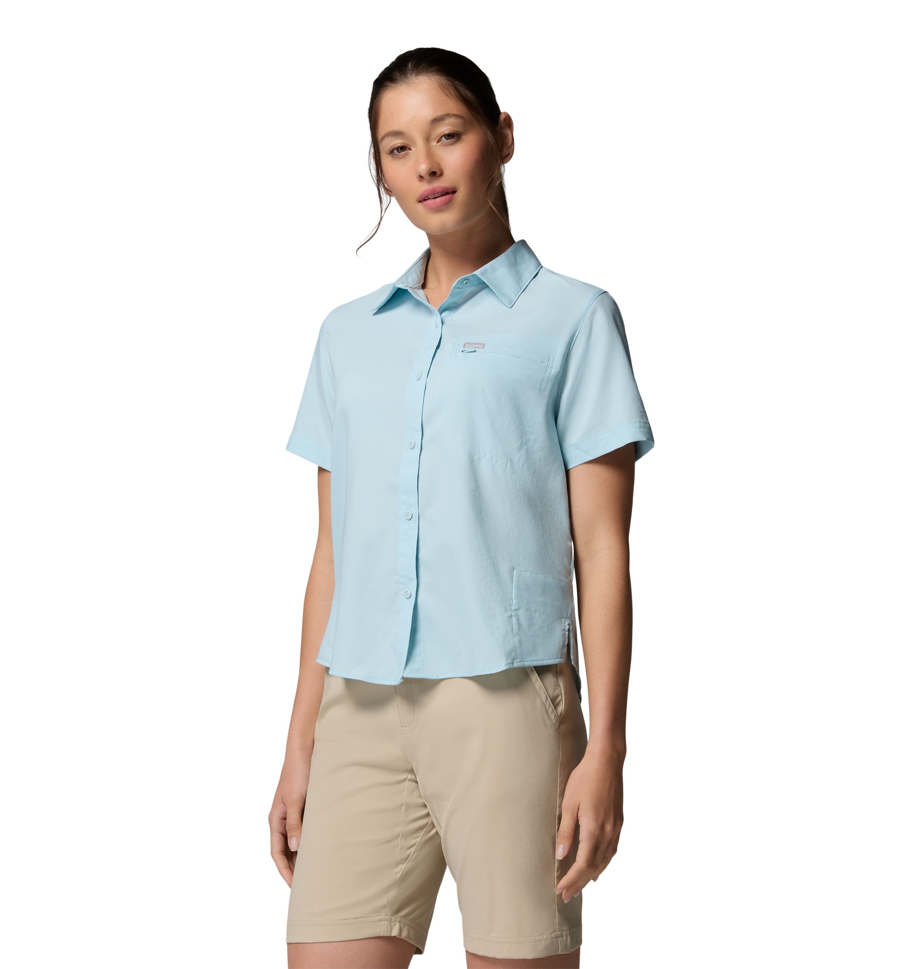 Camisa de Manga Curta Silver Ridge™ Utility Ii Columbia Azul-claro-3