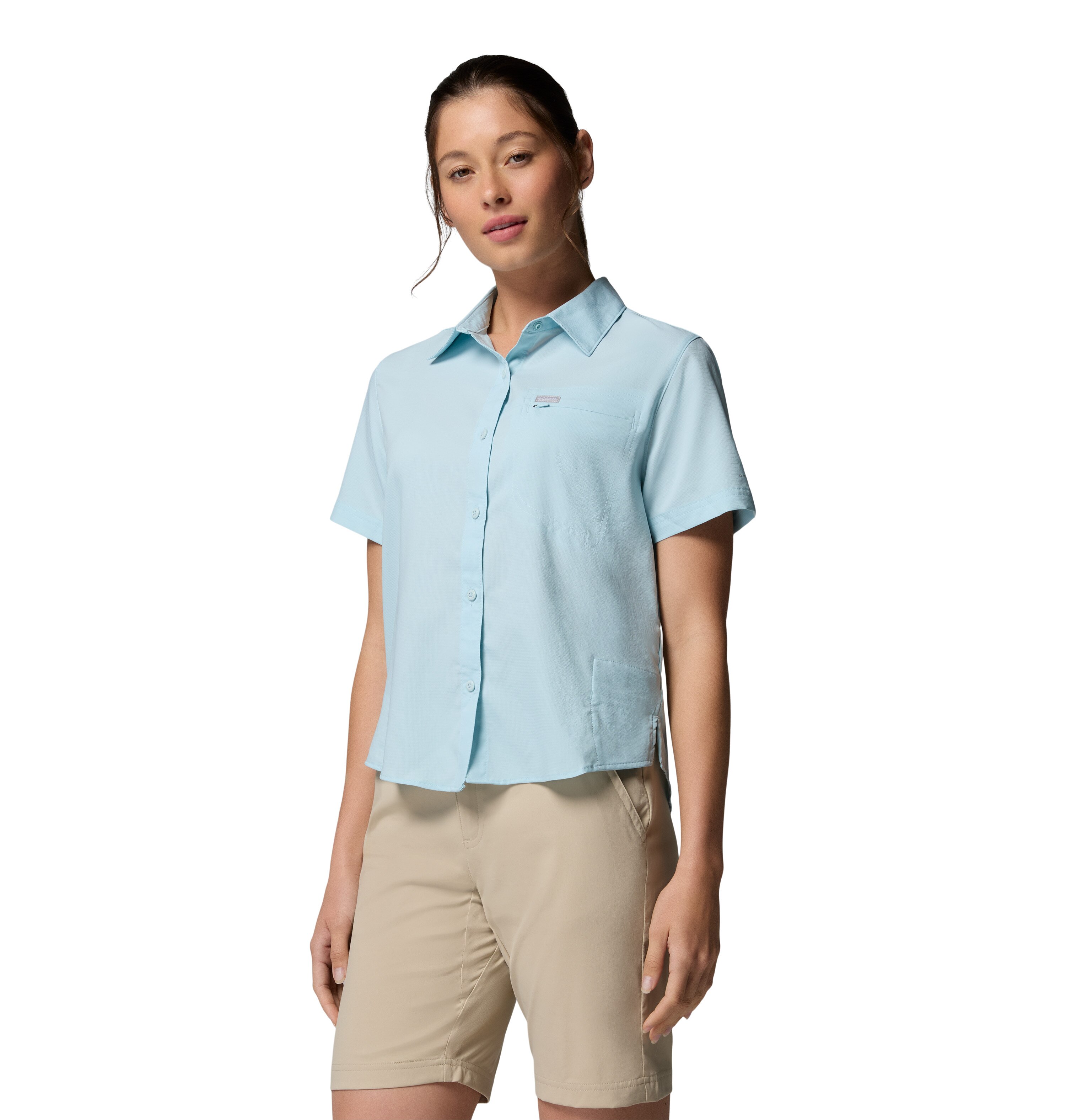 Camisa de Manga Curta Silver Ridge™ Utility Ii Columbia Azul-claro-3