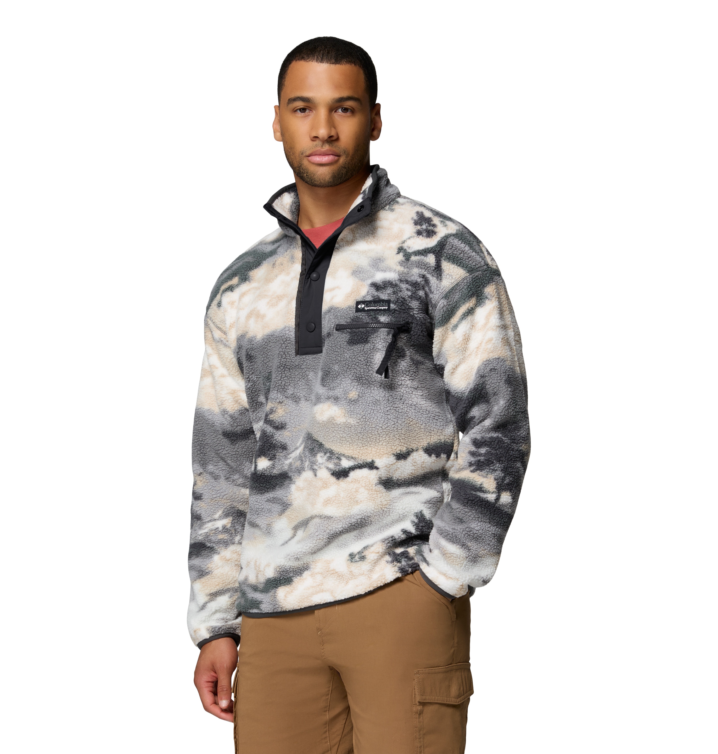 Forro Polar Helvetia™ Ii Printed Columbia Cinzento-cinza-3