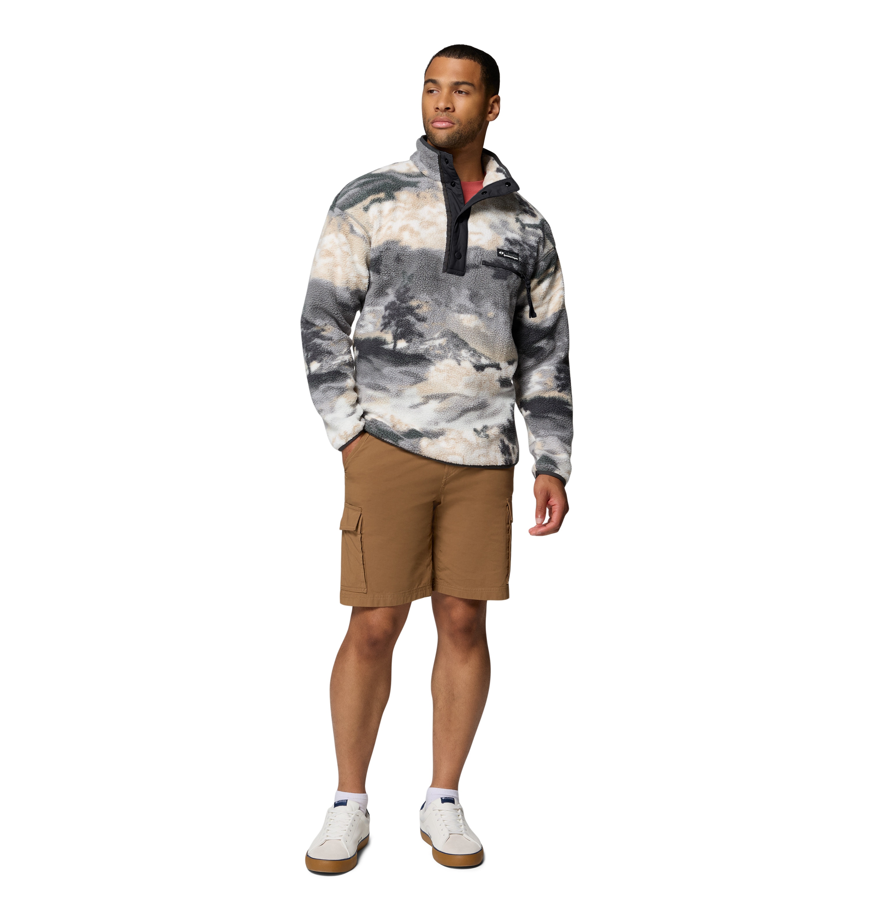 Forro Polar Helvetia™ Ii Printed Columbia Cinzento-cinza-5