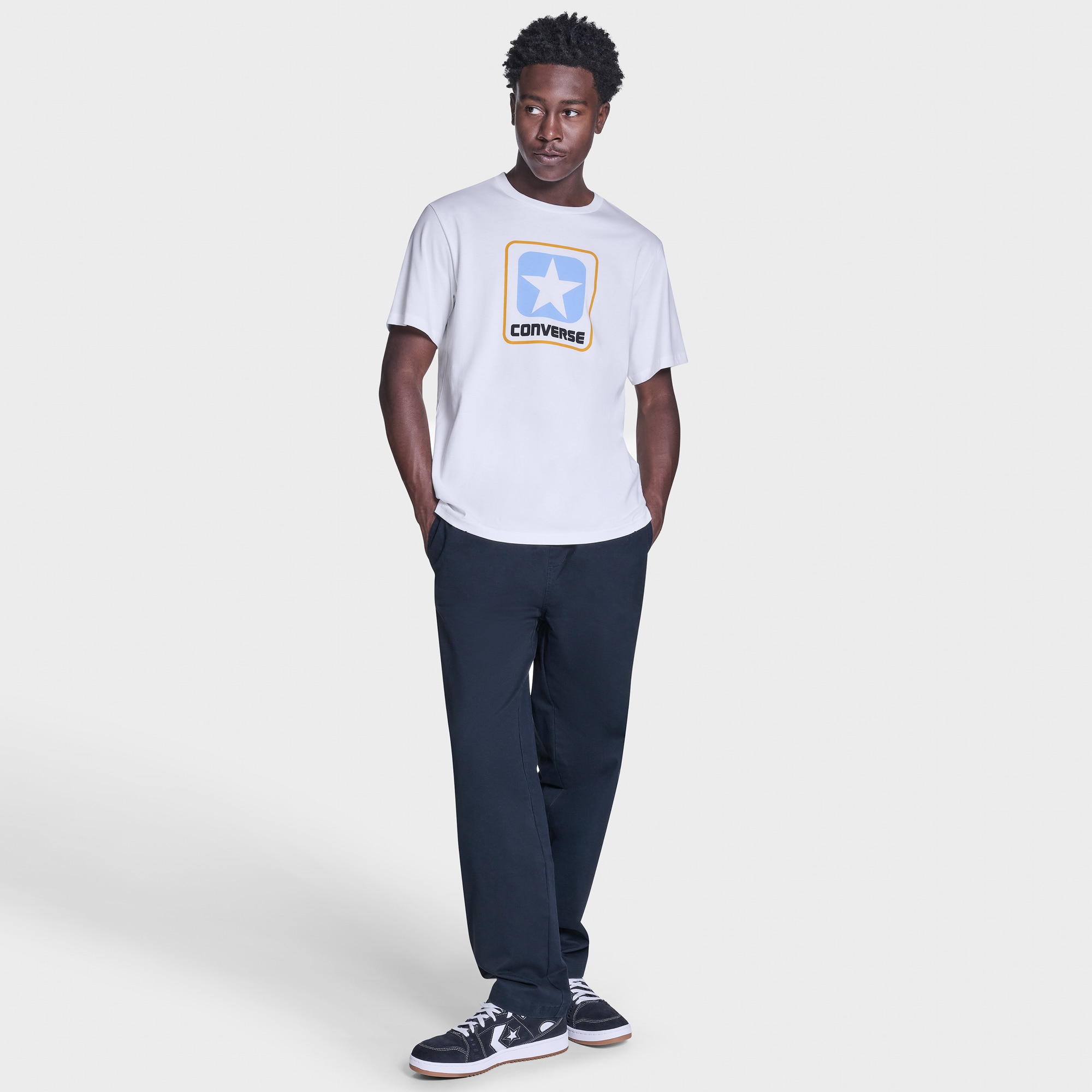 T-shirt Box Logo Tee Converse Branco-2