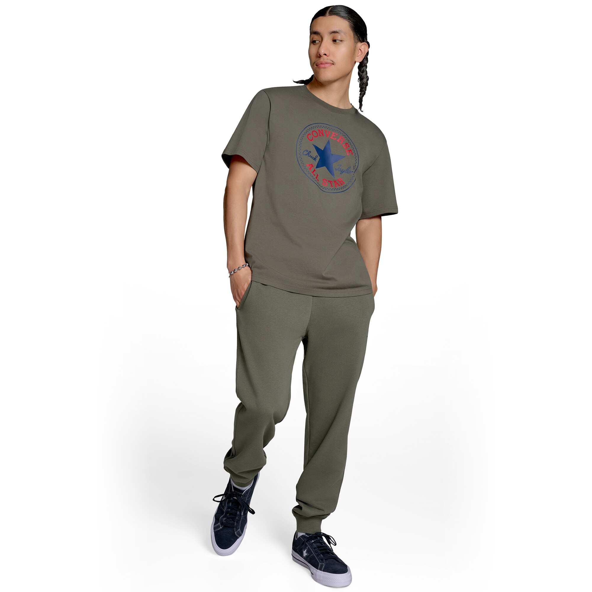T-shirt Unissexo Archive All Star Converse Verde-escuro-4