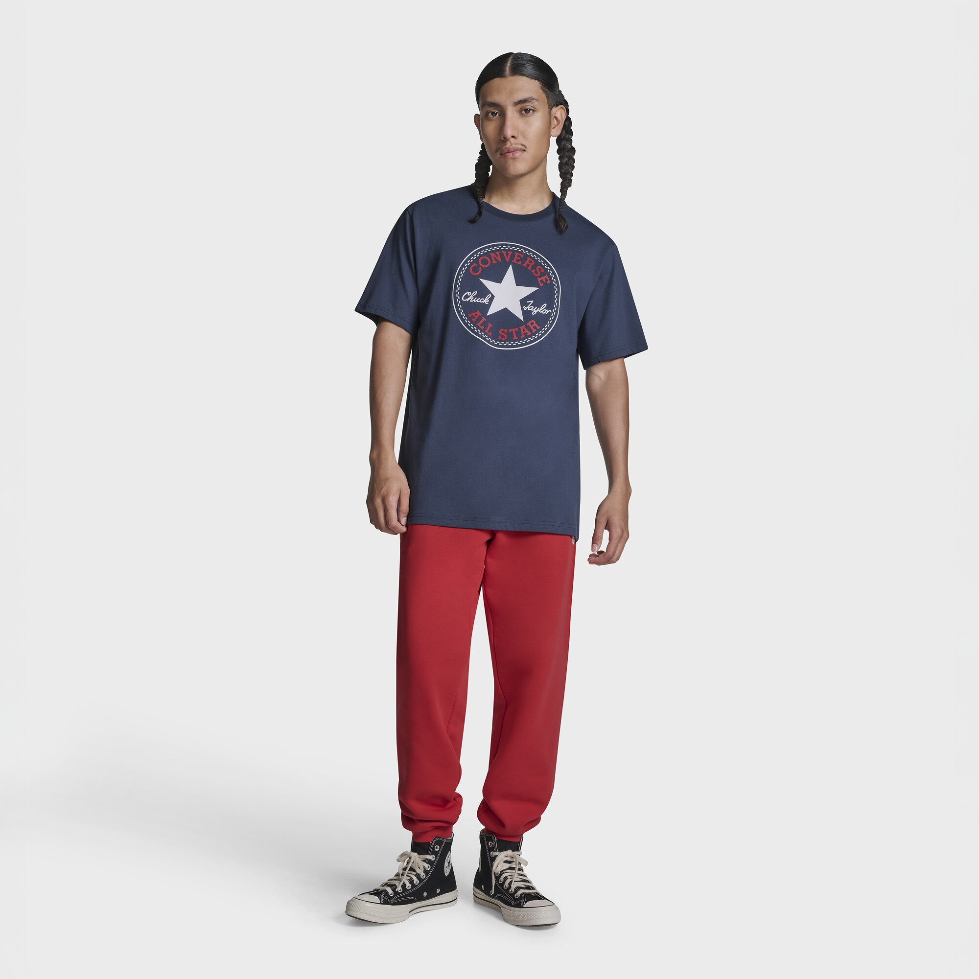 T-shirt Unissexo Archive All Star Converse Azul-marinho-3