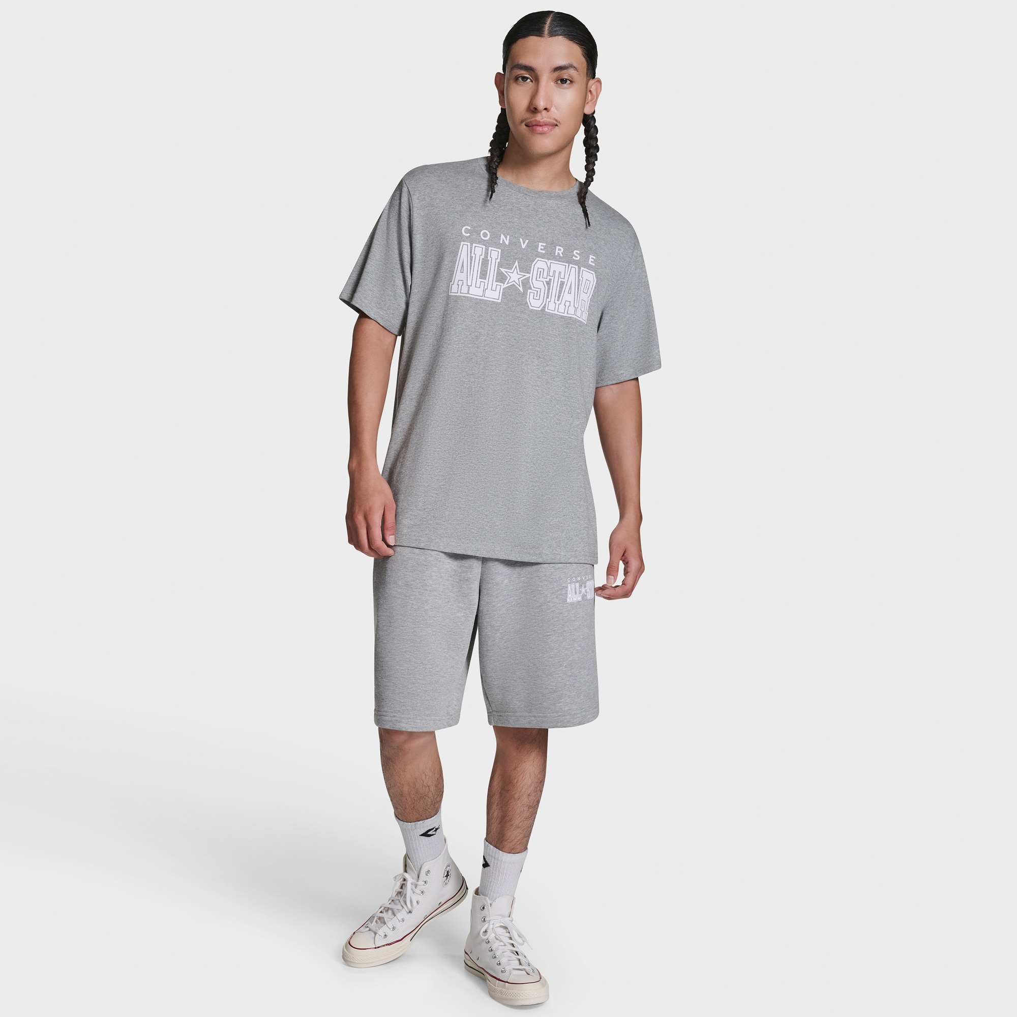 T-shirt All Star Tee Converse Cinzento-4