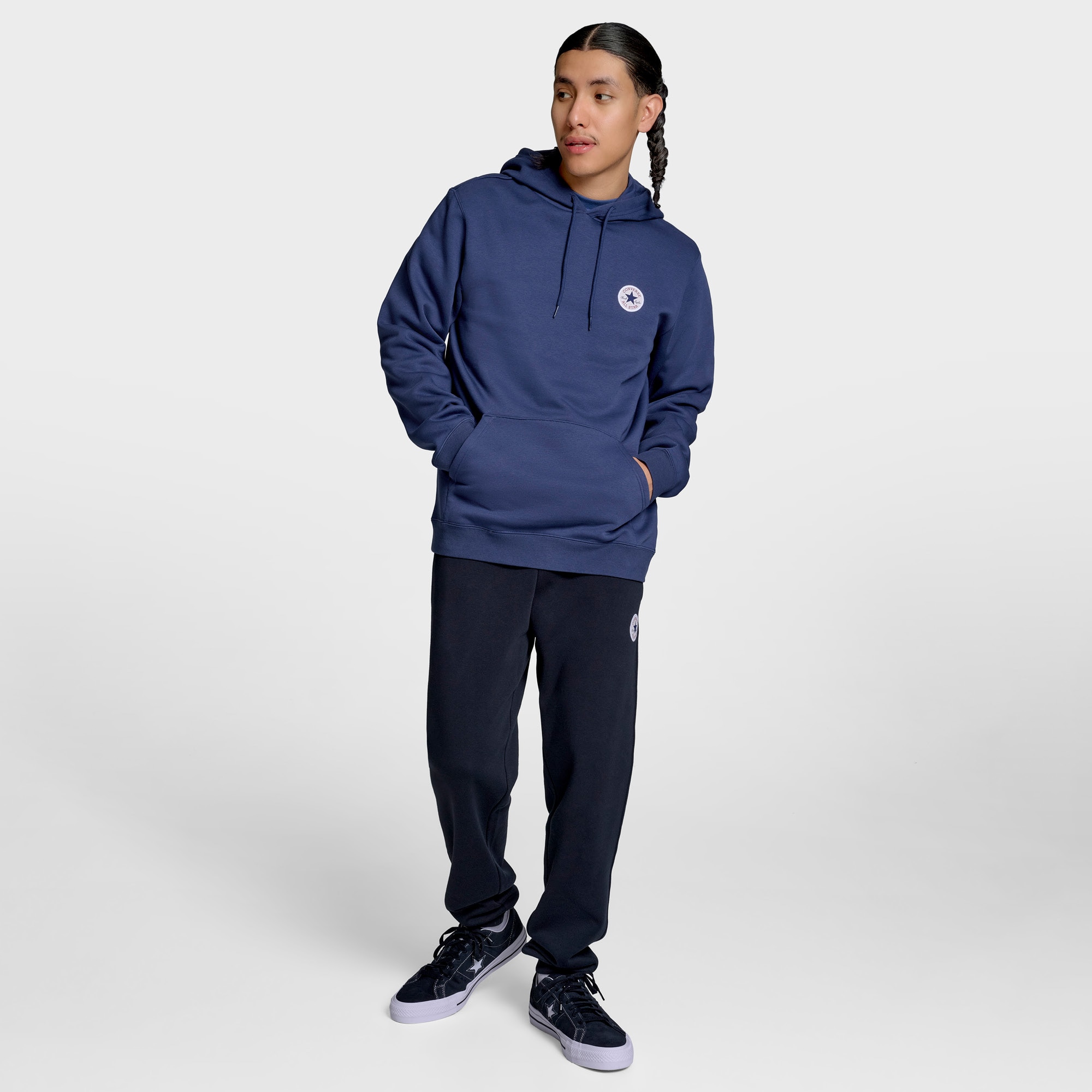 Sweatshirt Chuck Patch Hoodie Converse Azul-3