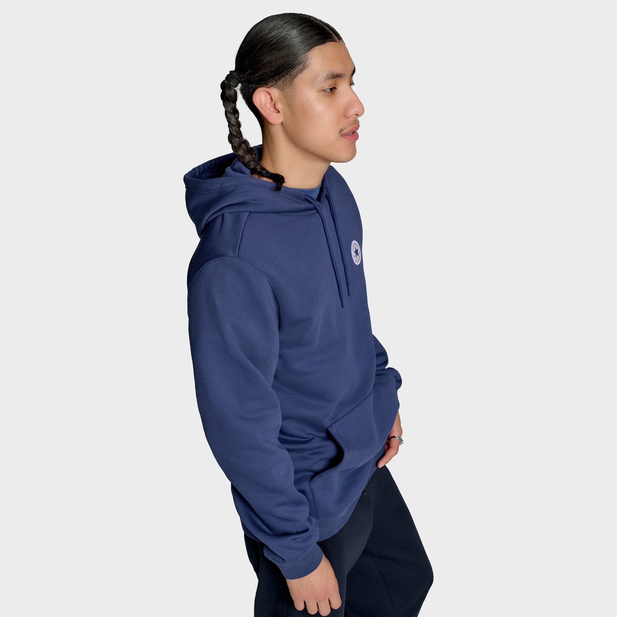 Sweatshirt Chuck Patch Hoodie Converse Azul-4