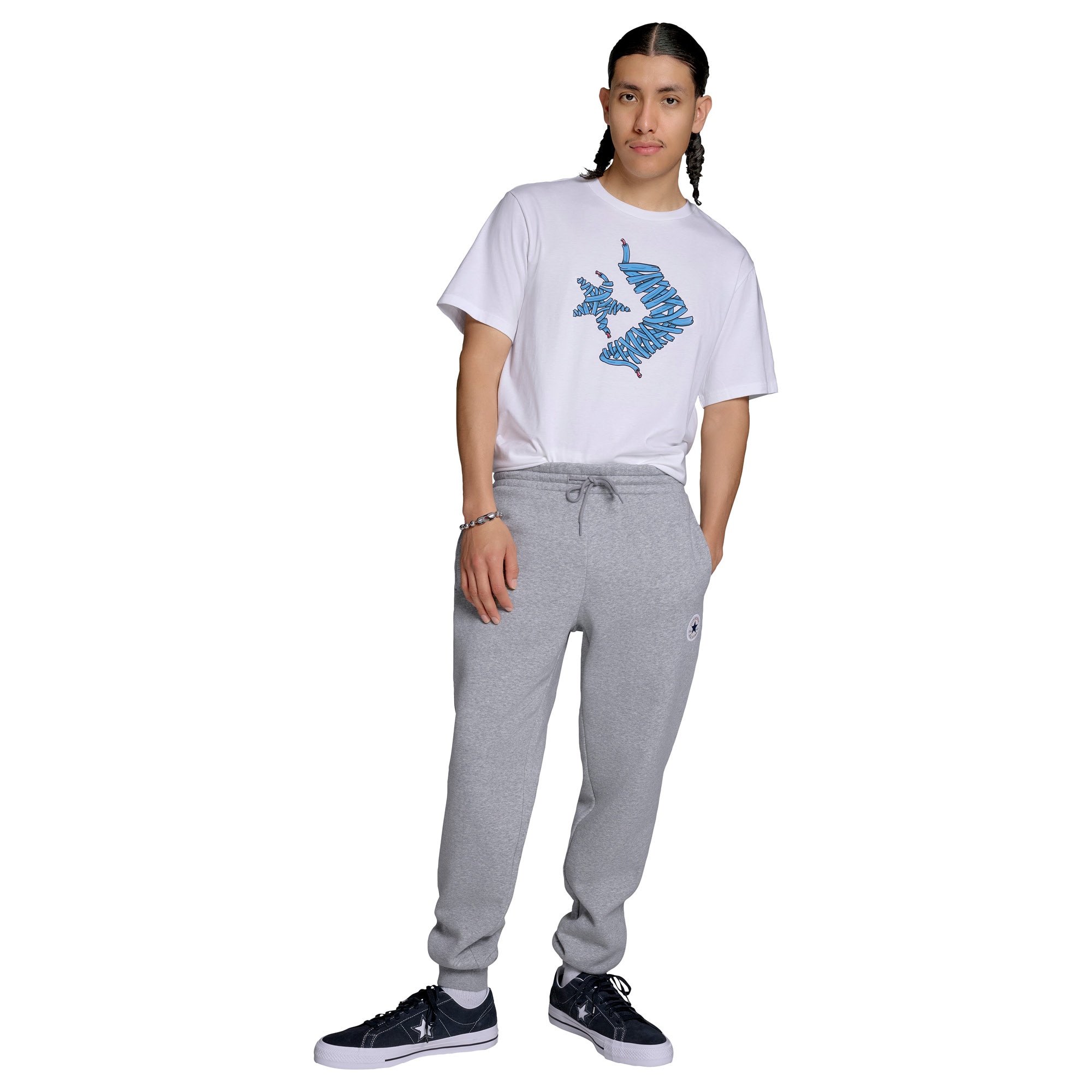 Calças Core Chuck Pant Converse Cinzento-3