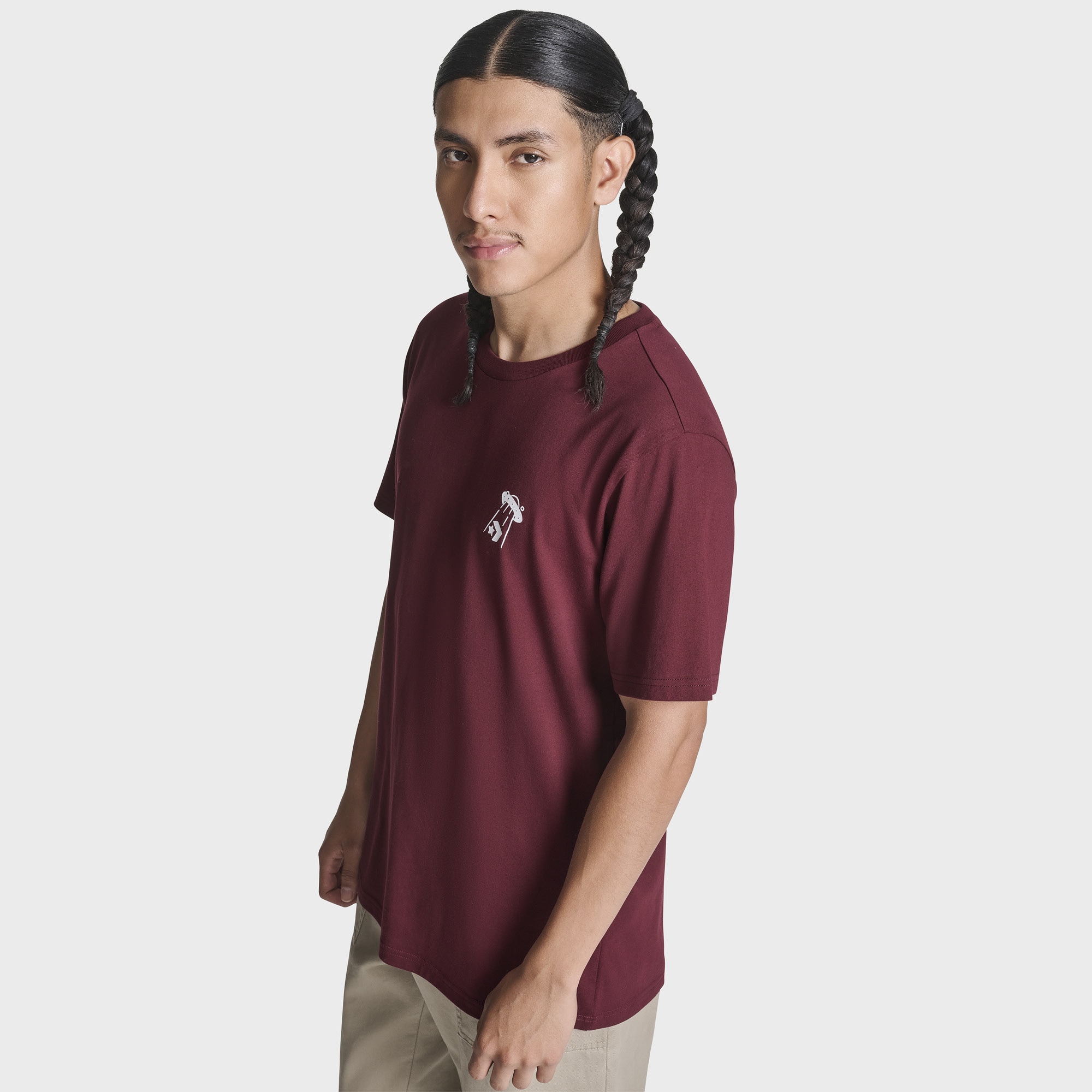 T-shirt Out Of This World Converse Grená-3