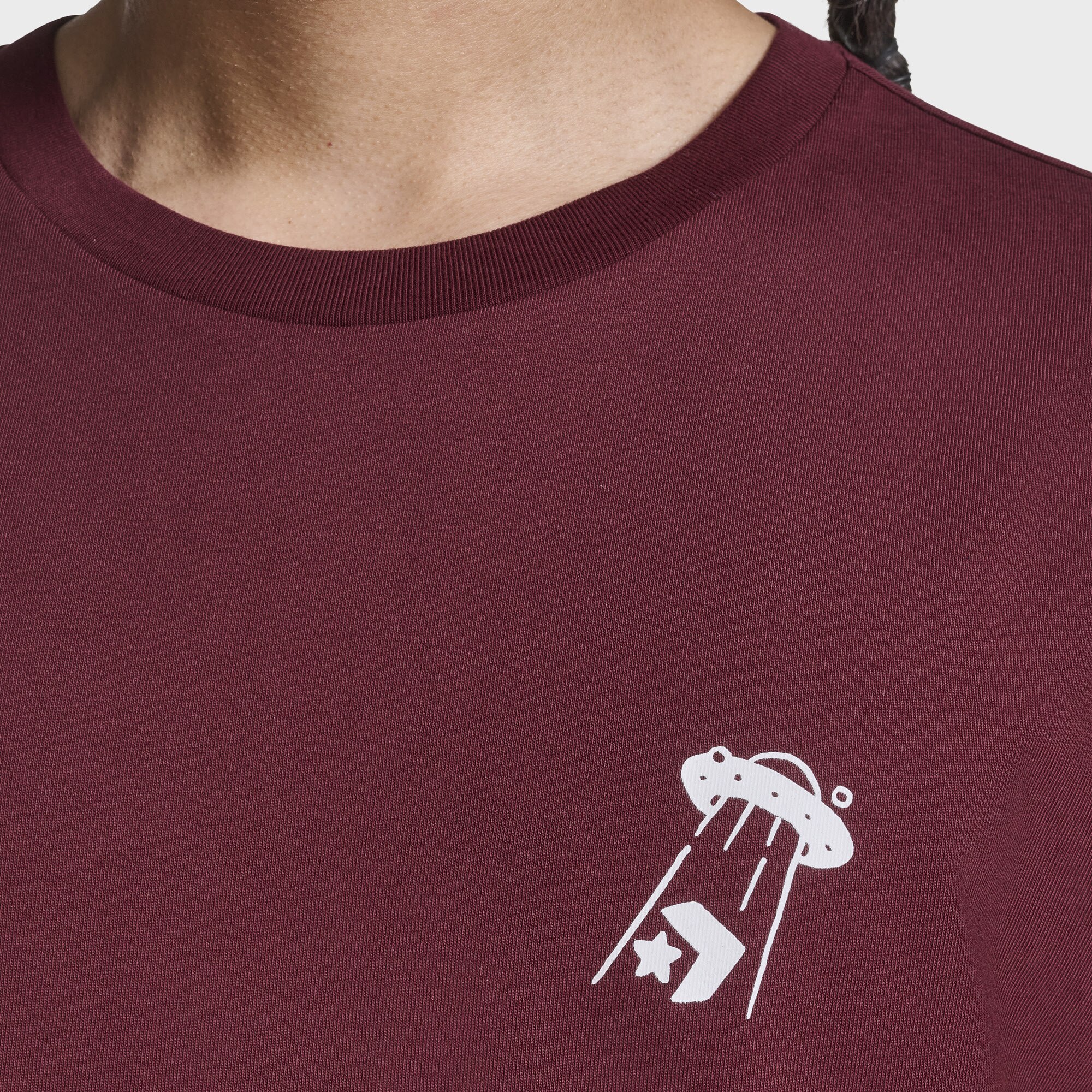 T-shirt Out Of This World Converse Grená-5