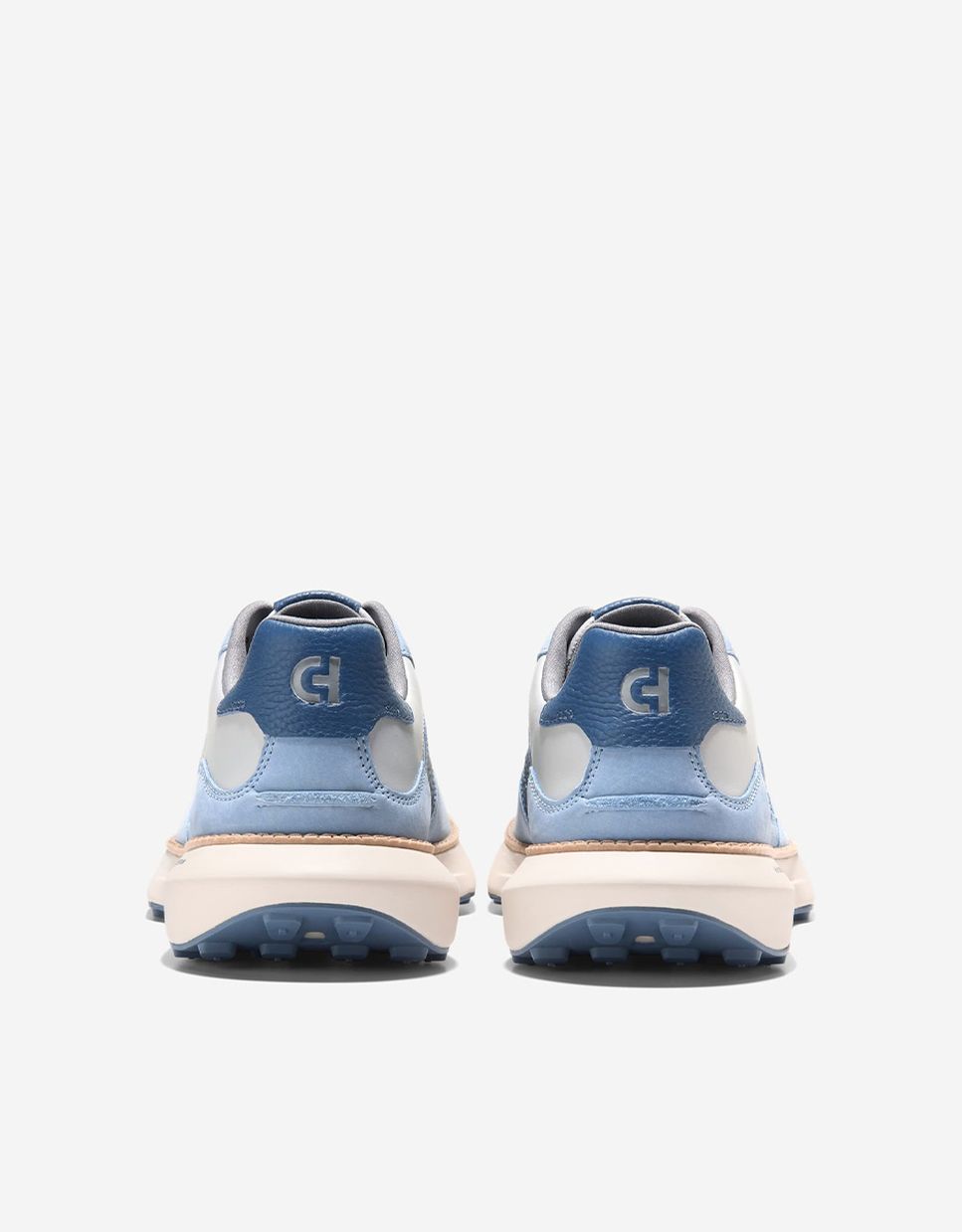 Sapatilhas Desportivas Inspiradas no Running com Detalhes Perfurados Azul-3