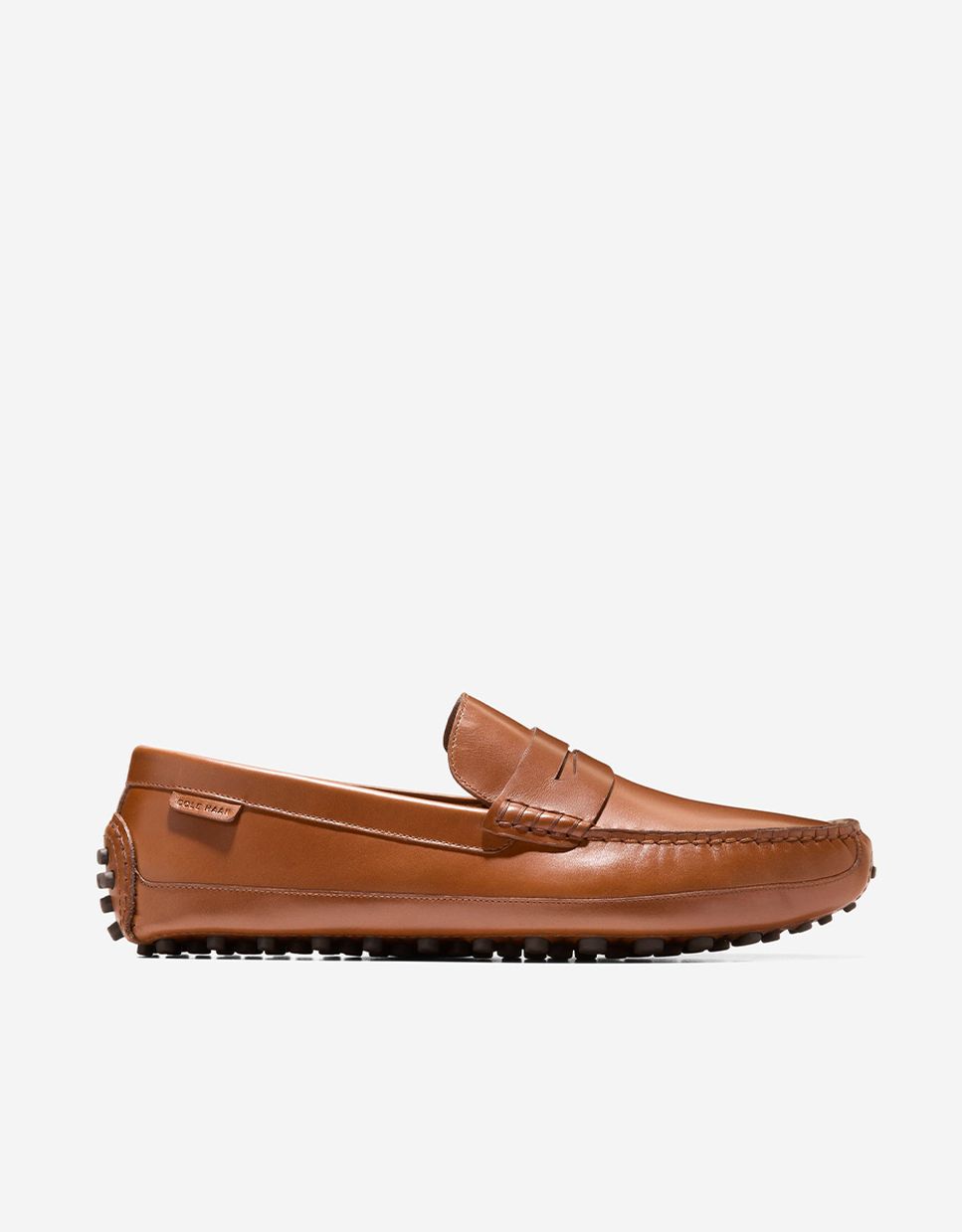 Mocassins Tipo Driver Confecionados em Pele Castanho-2